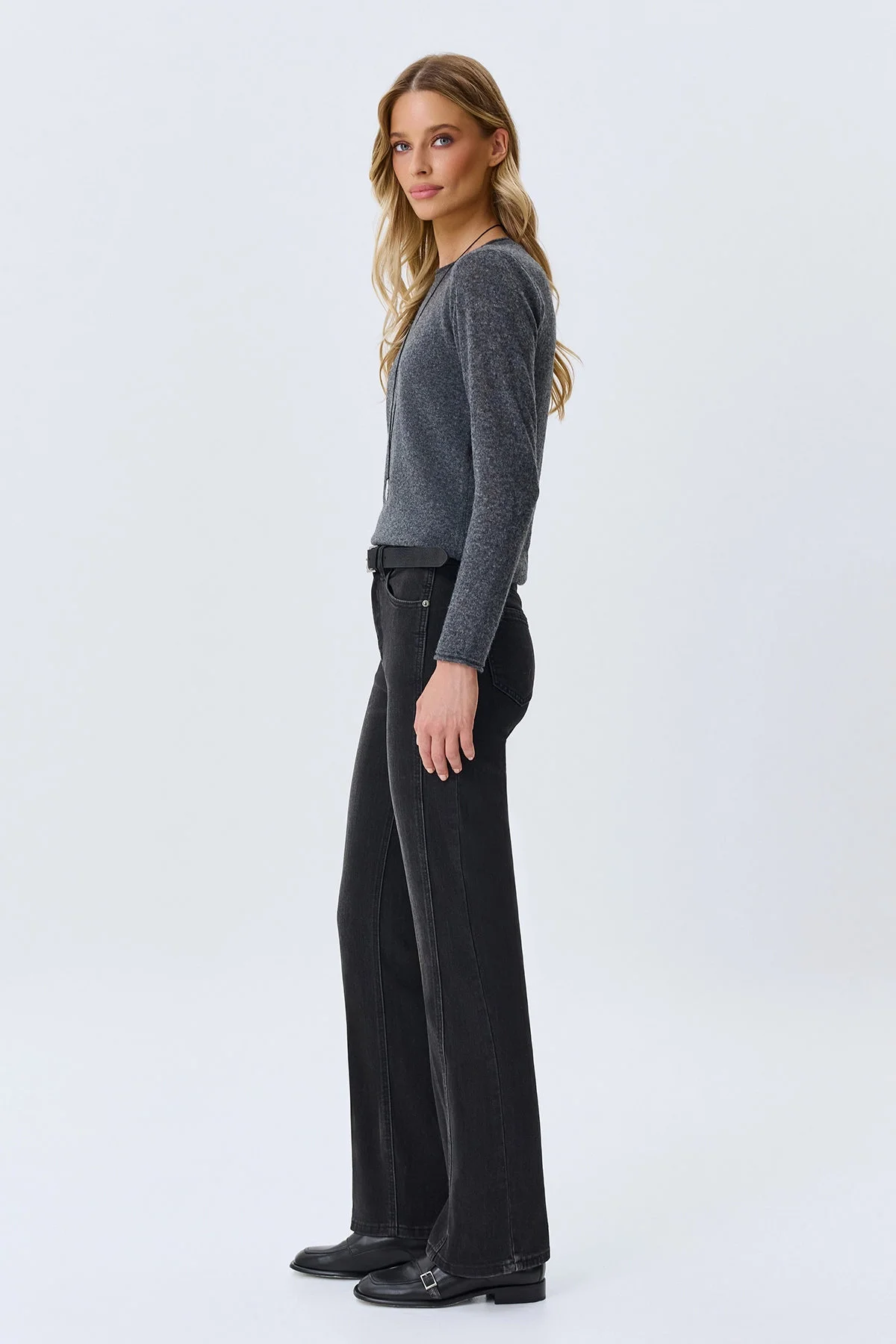 Джинсы Straight fit, черные, 50