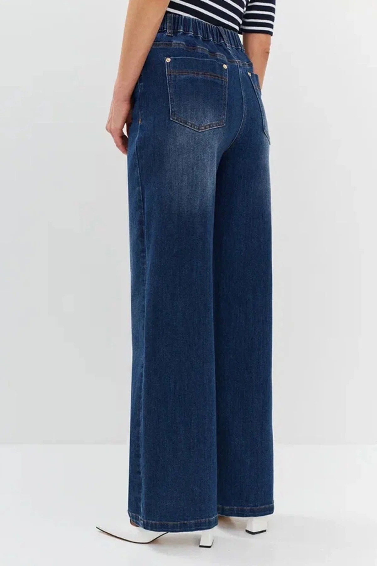 Джинсы из эластичного денима с декоративной цепью, 42р