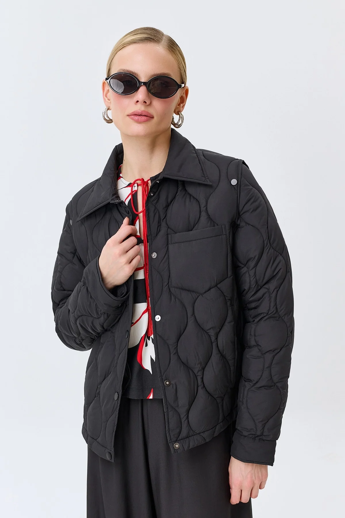 Утепленная куртка-трансформер, 42