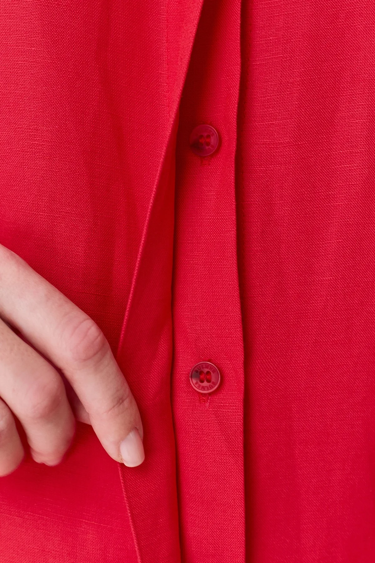 Удлиненная льняная блузка, 40