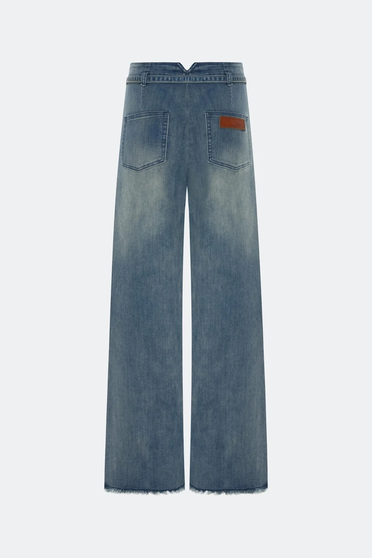 Широкие джинсы в стиле "Бохо", 44