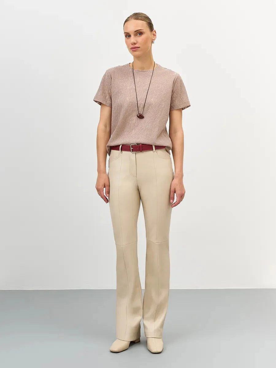 Ремень с металлической пряжкой, S