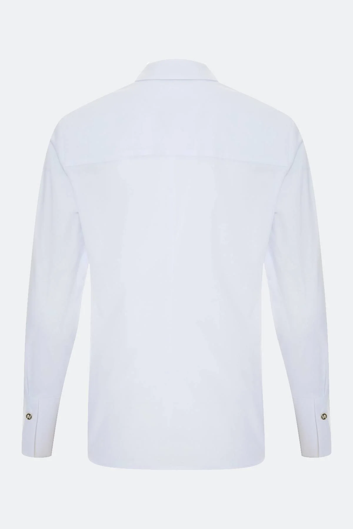 Лимитированная серия приталенная рубашка в белом цвете с ремнем, 44