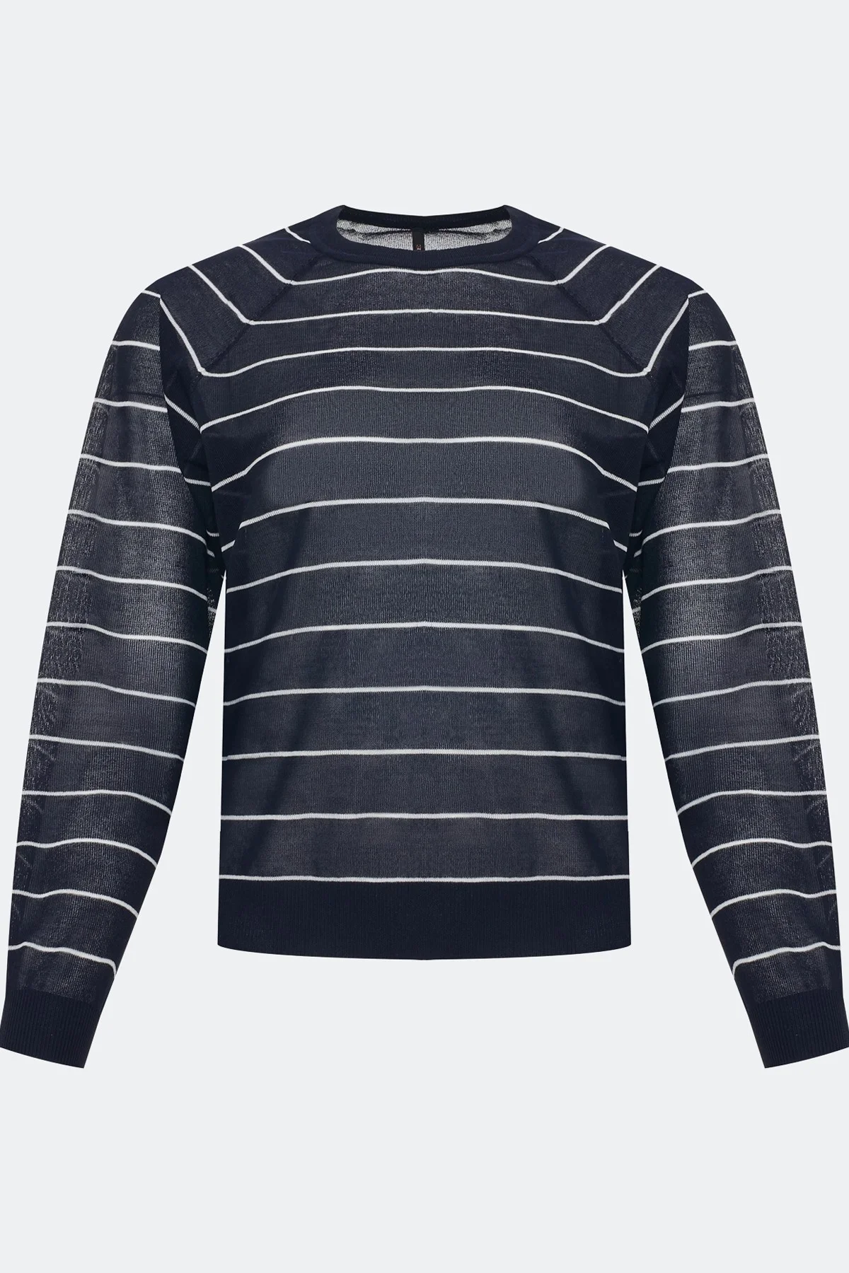 Полупрозрачный джемпер в тонкую полоску, 46