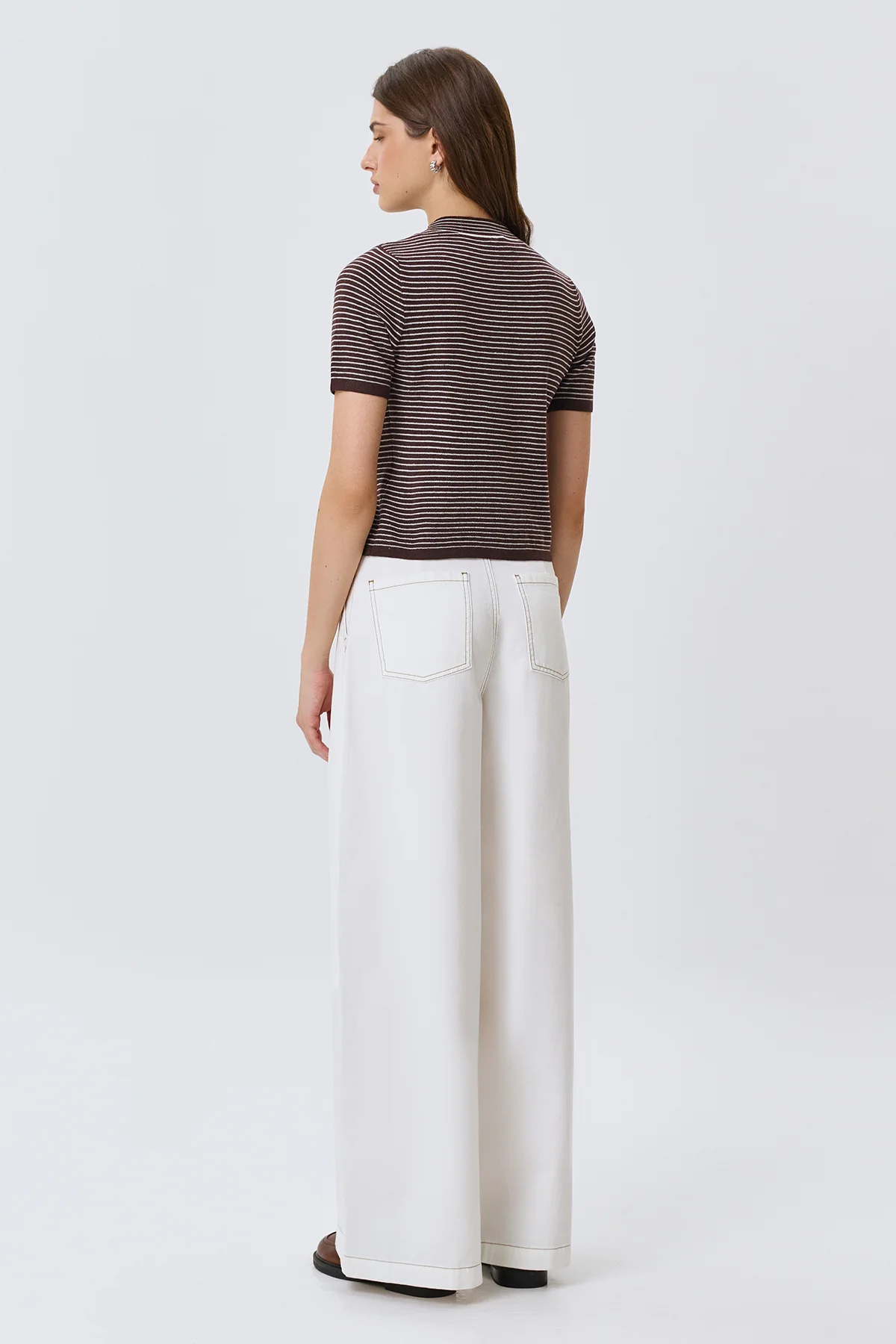 Джинсы широкие палаццо, 44