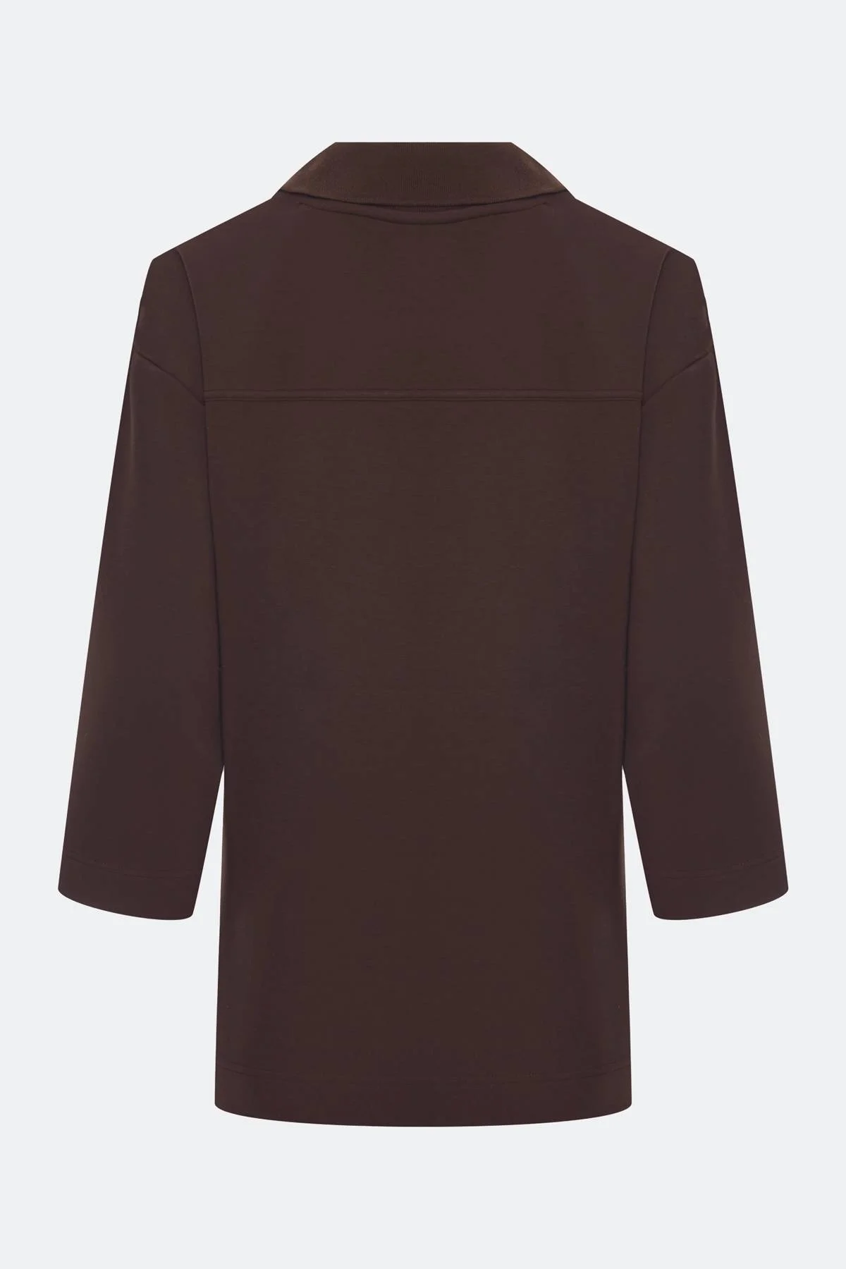 Джемпер из вискозы с воротником-поло, 50