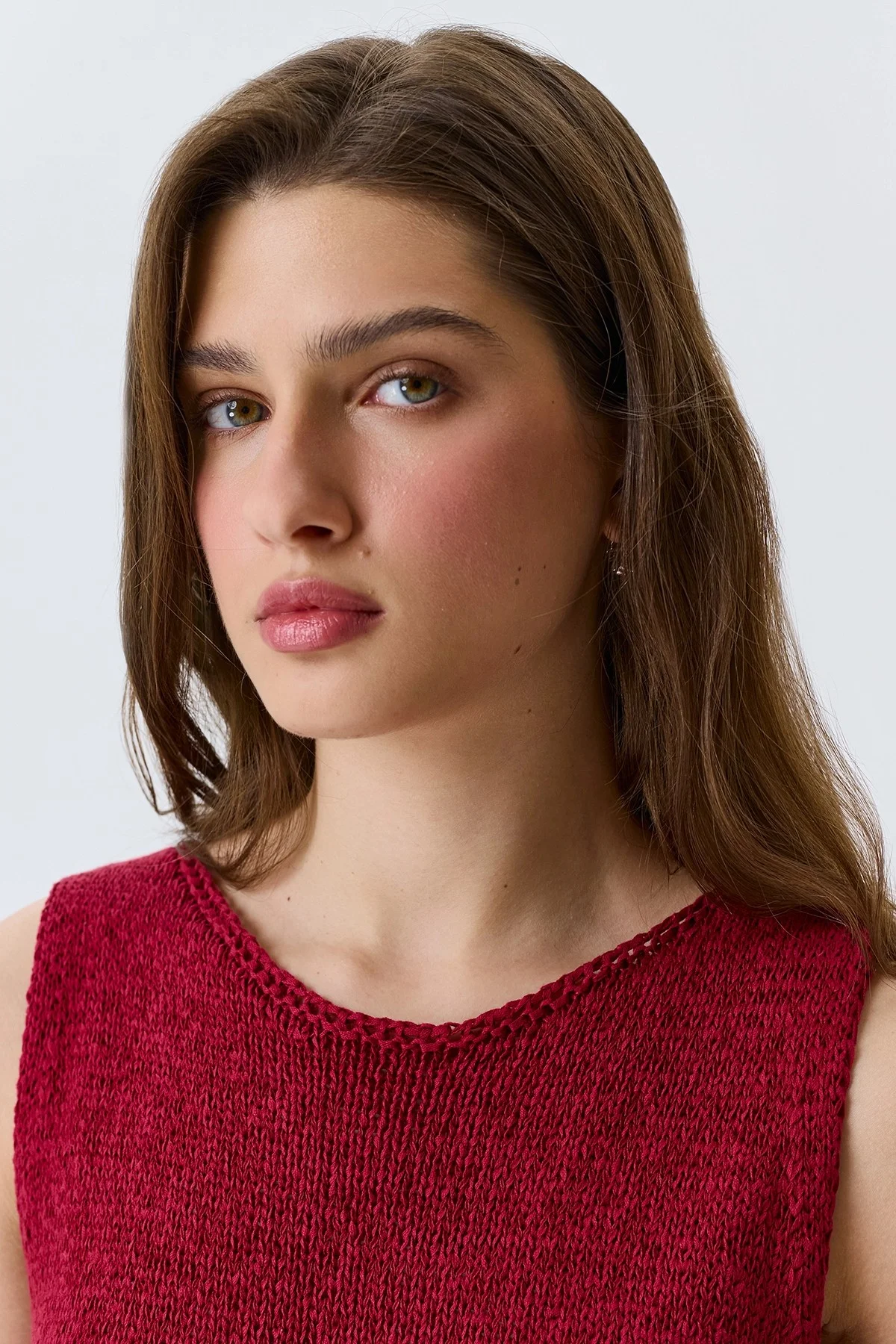 Асимметричный вязаный топ, 42