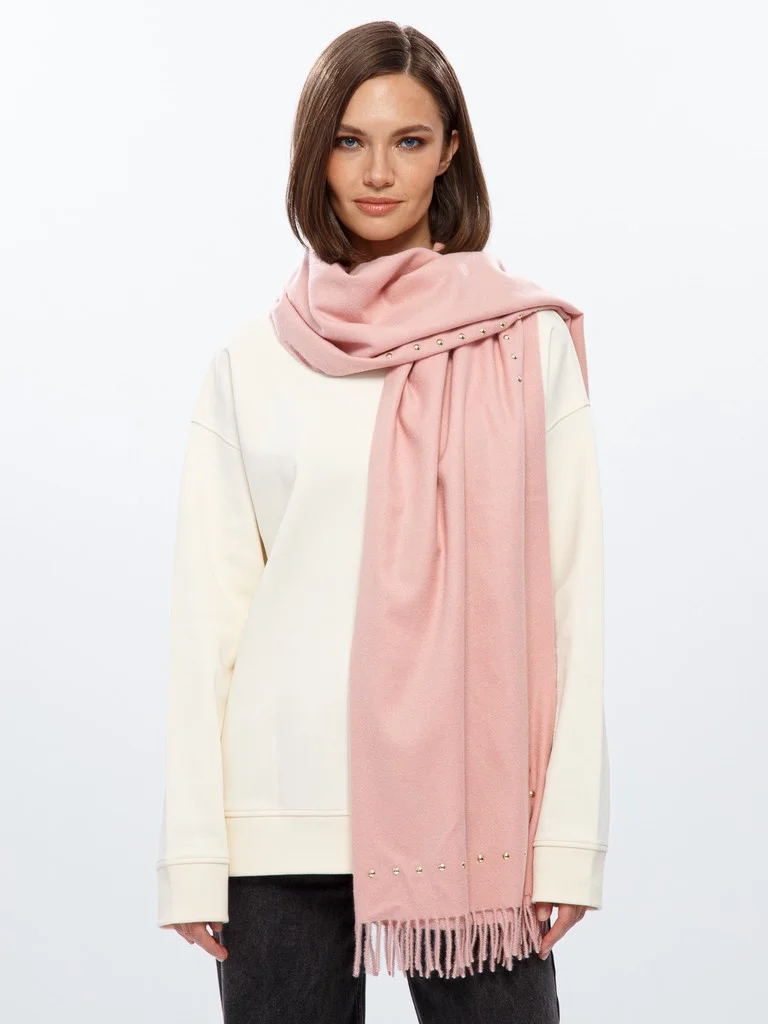 Палантин Женский розовый, One