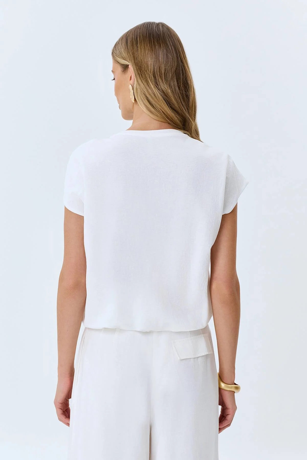 Белый топ двойной летний, 50