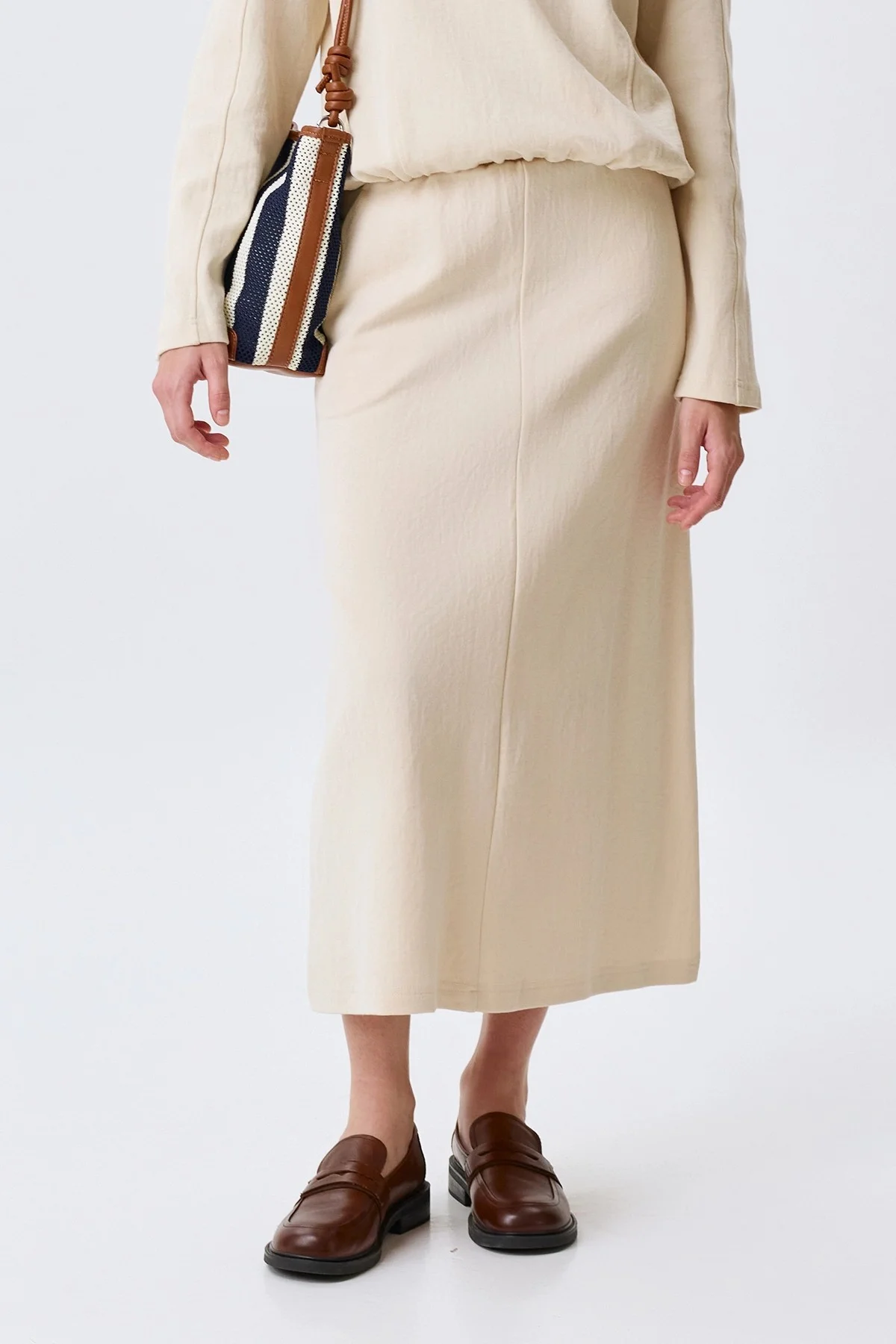 Трикотажная юбка А-силуэта, 46