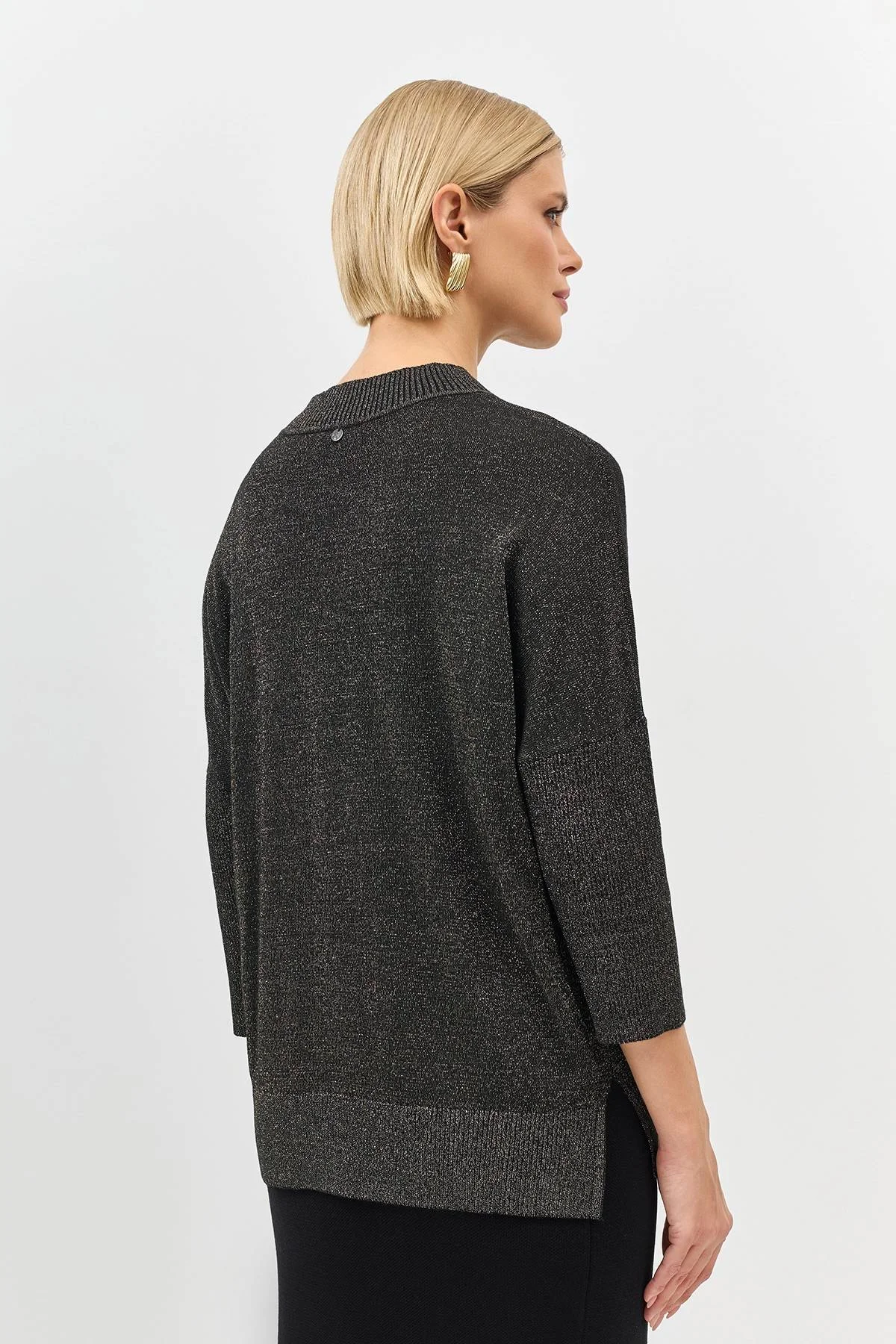 Джемпер с мерцающим люрексом, 44