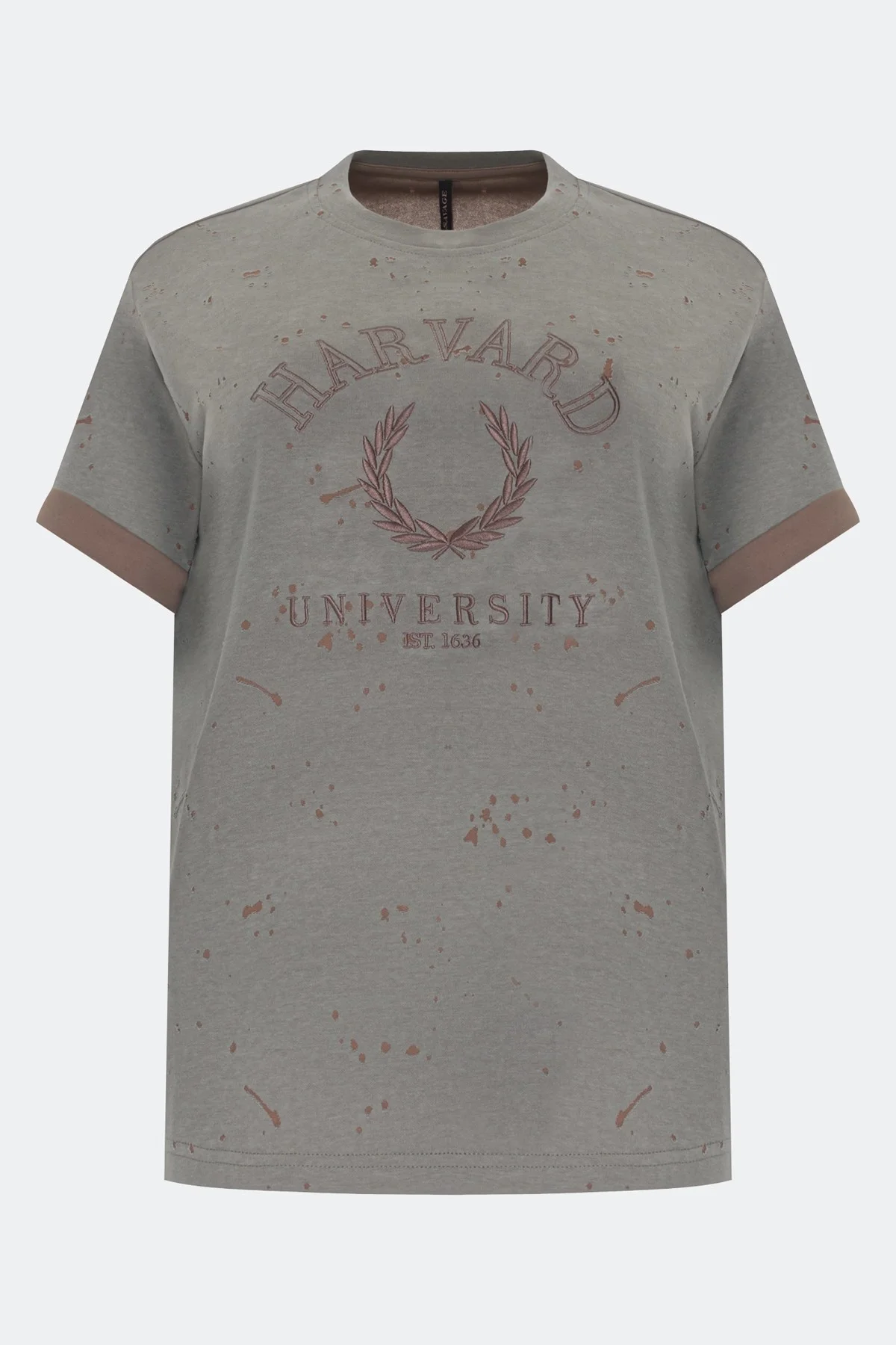 Футболка с дестроями в стиле "College", 42