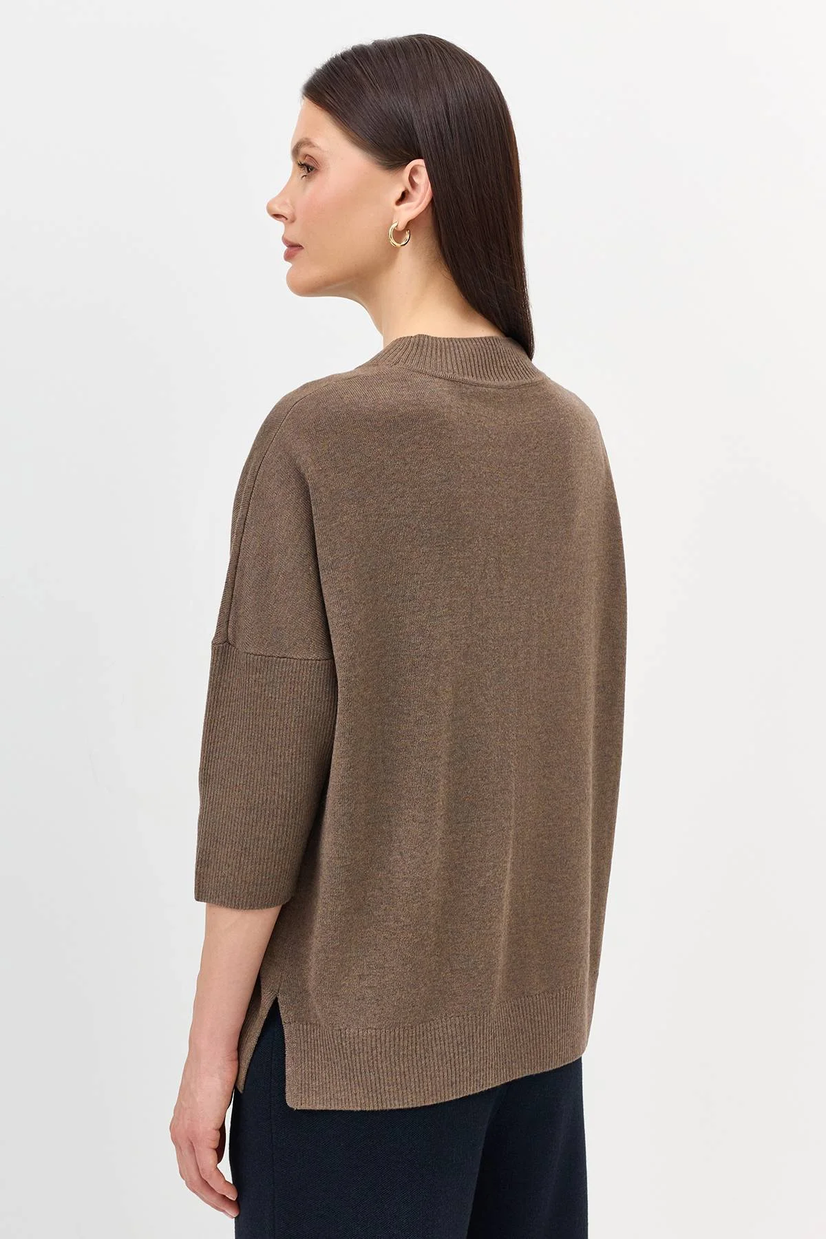 Лимитированная серия вязаный джемпер с ангорой и ремень, 38