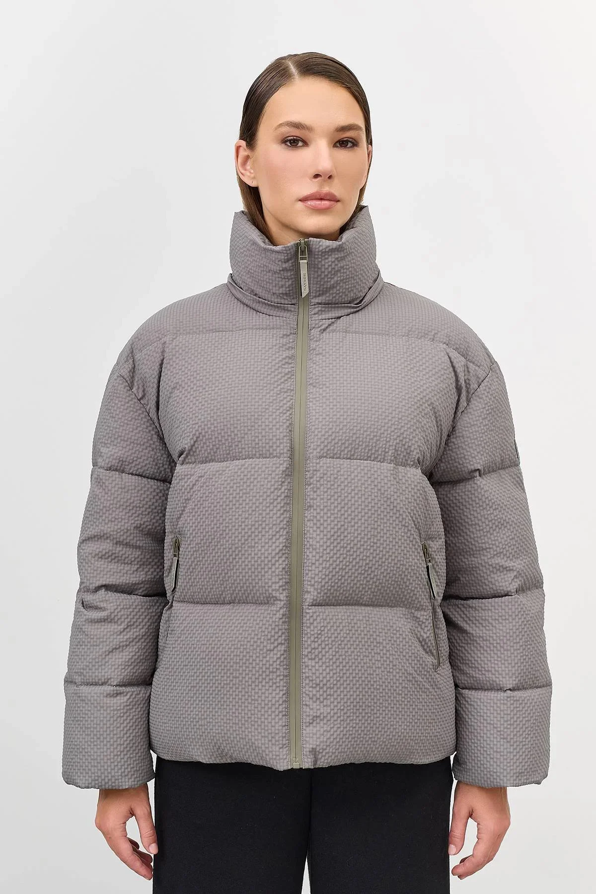 Куртка Oversize из фактурной ткани, 48