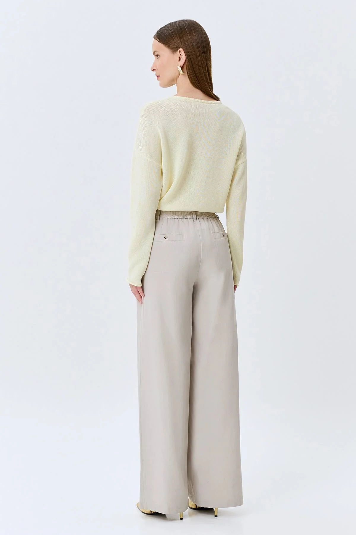 Брюки из тенселя и льна, 44