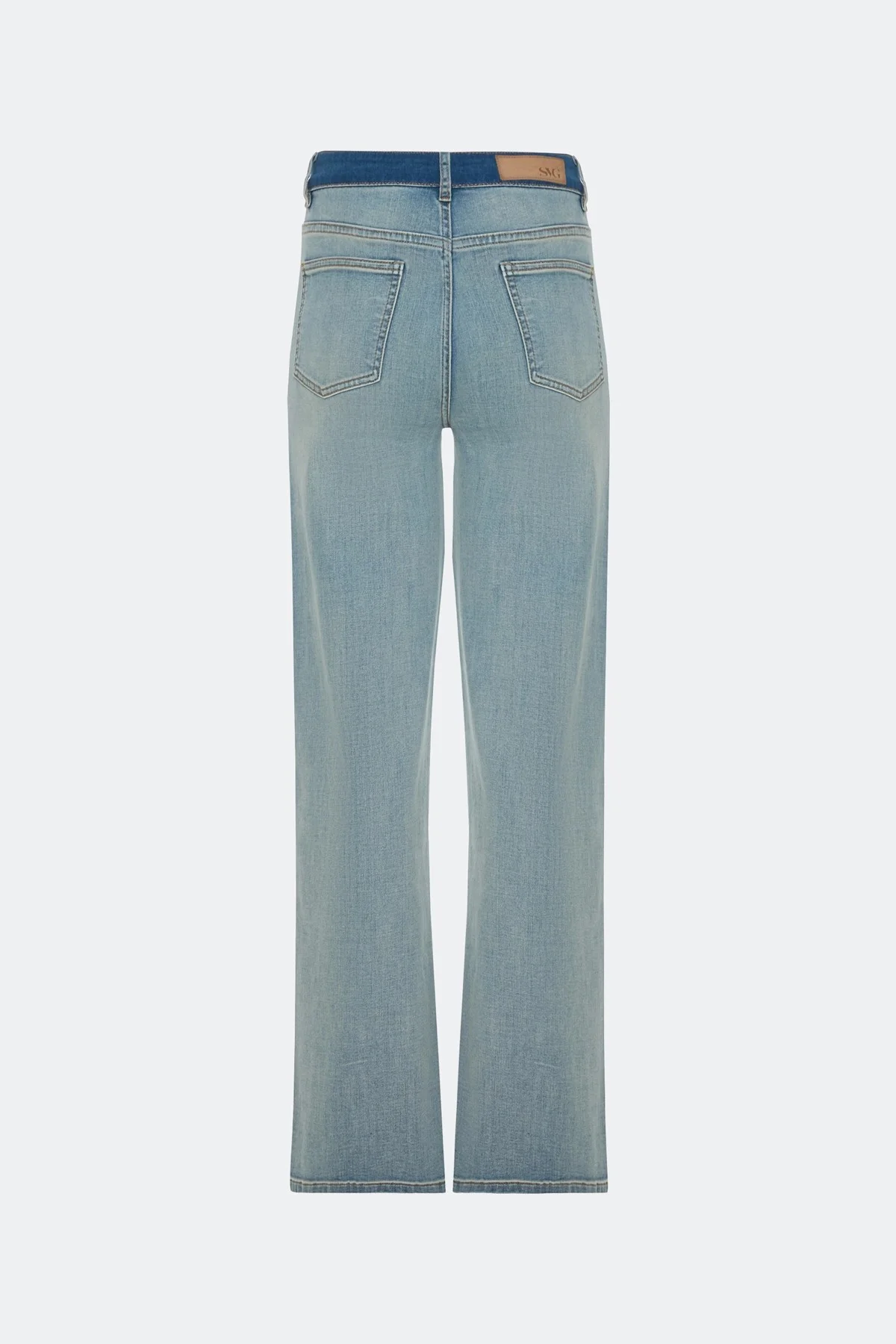 Джинсы Straight fit с акцентной контрастной варкой, 42