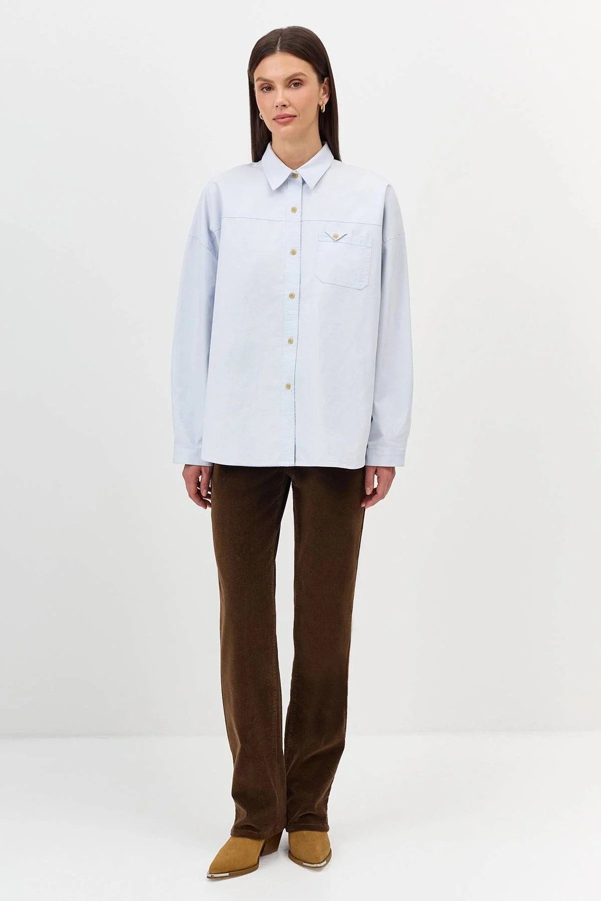 Рубашка Oversize из 100% хлопка, 44