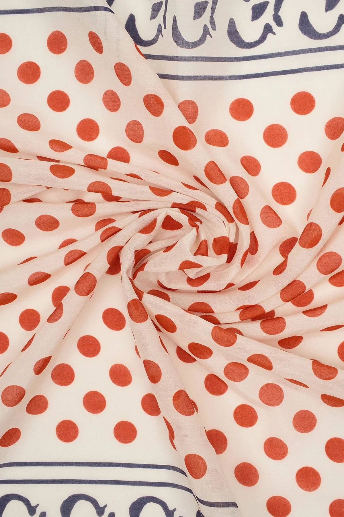 Шейный платок в яркий горошек, One