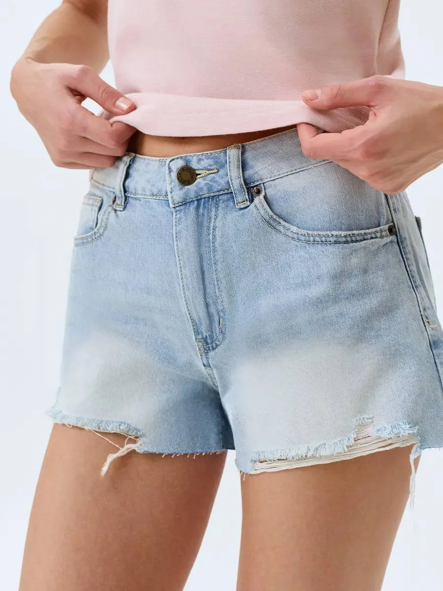 Шорты джинсовые короткие, 50