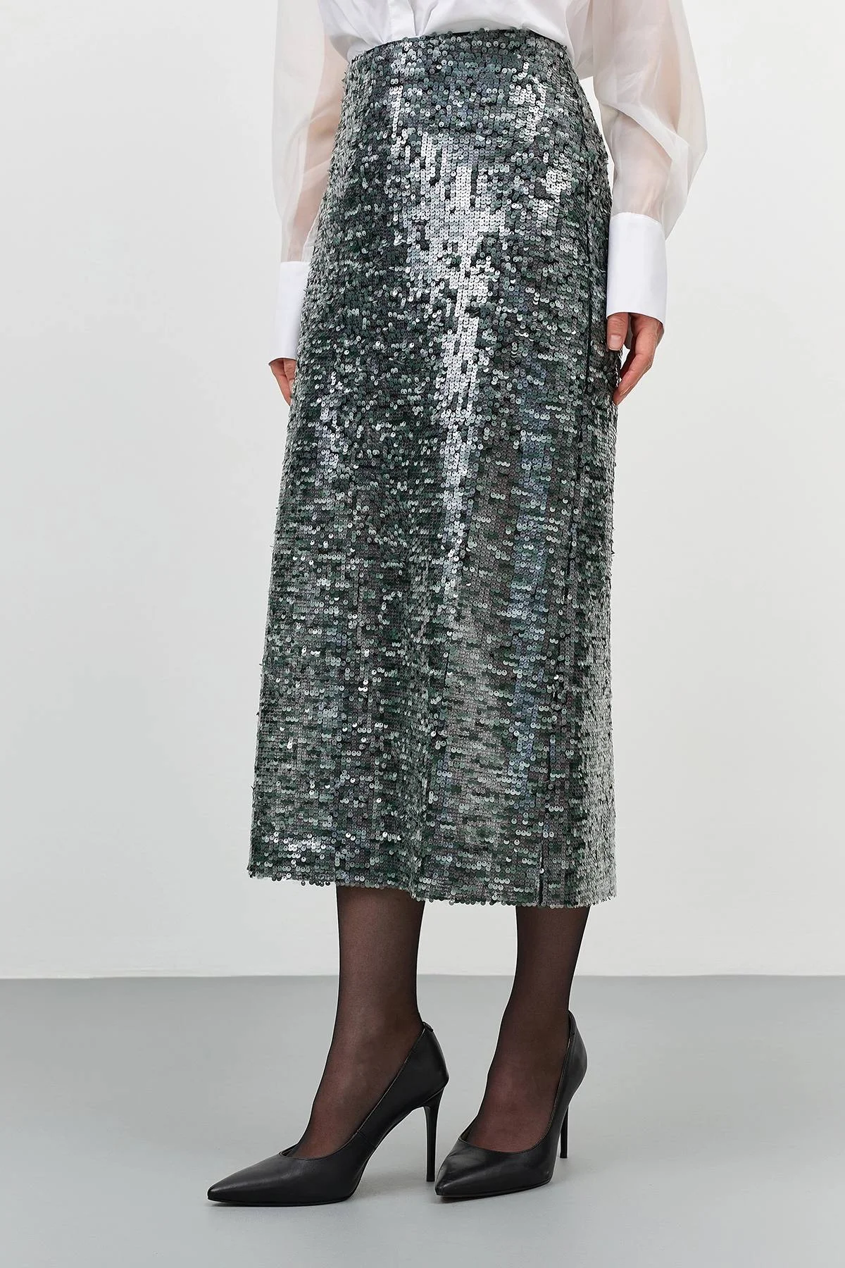 Мерцающая юбка с пайетками, 52
