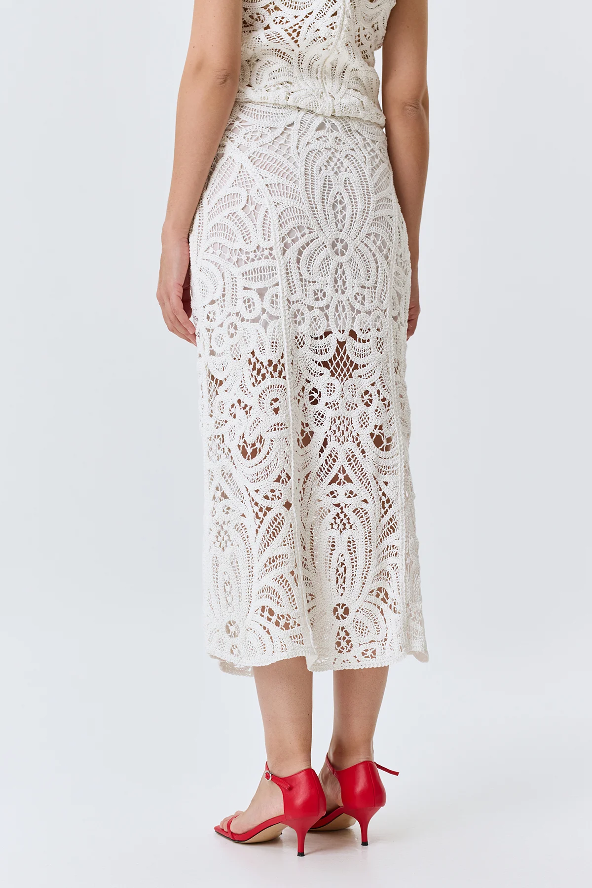 Ажурная кружевная юбка, 48