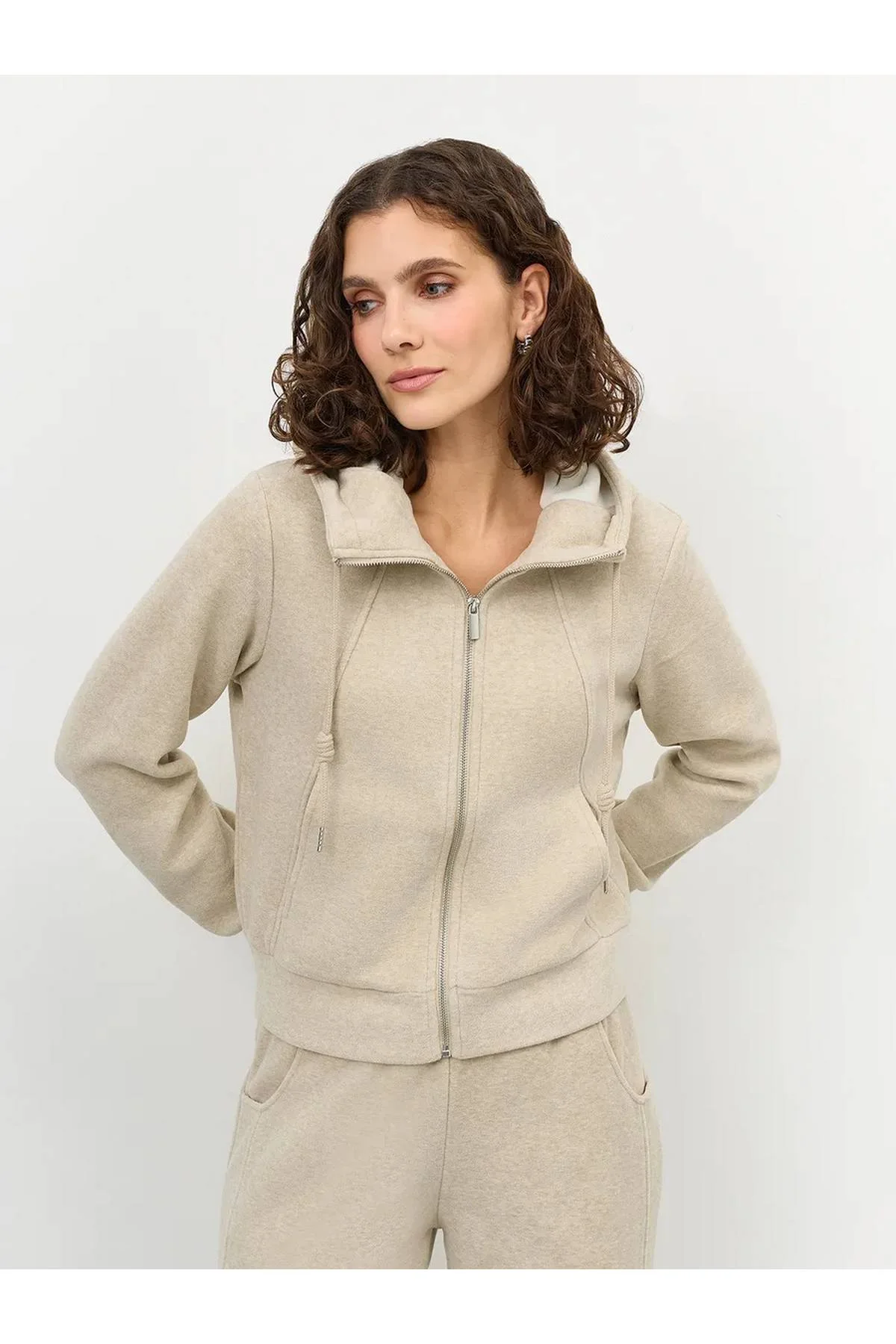 Лимитированная серия теплый укороченный худи и ремень, 50