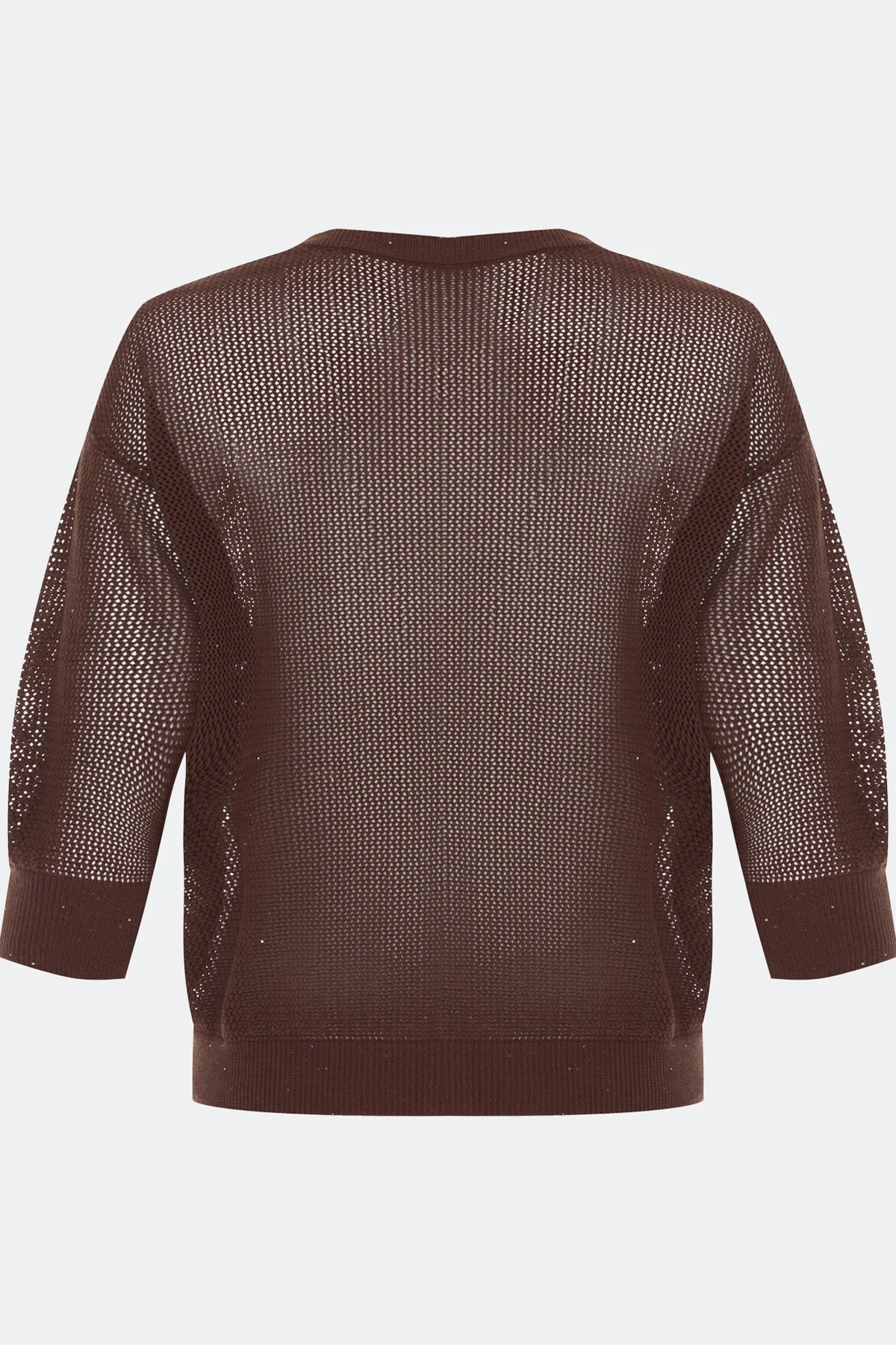 Ажурный джемпер с мерцающими пайетками, 44