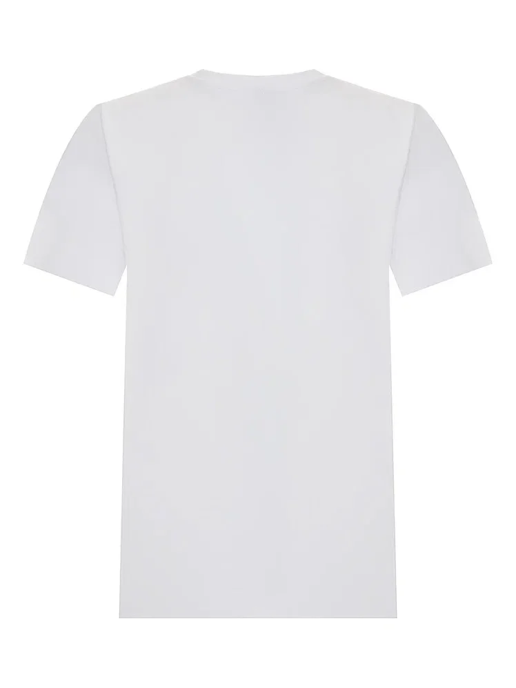 Базовая белая футболка из эластичного хлопка, 50