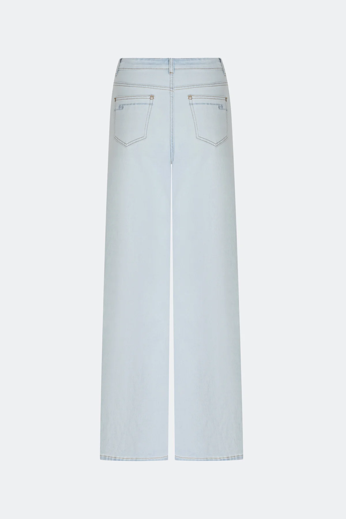 Джинсы Wide leg с акцентными лампасами, 42