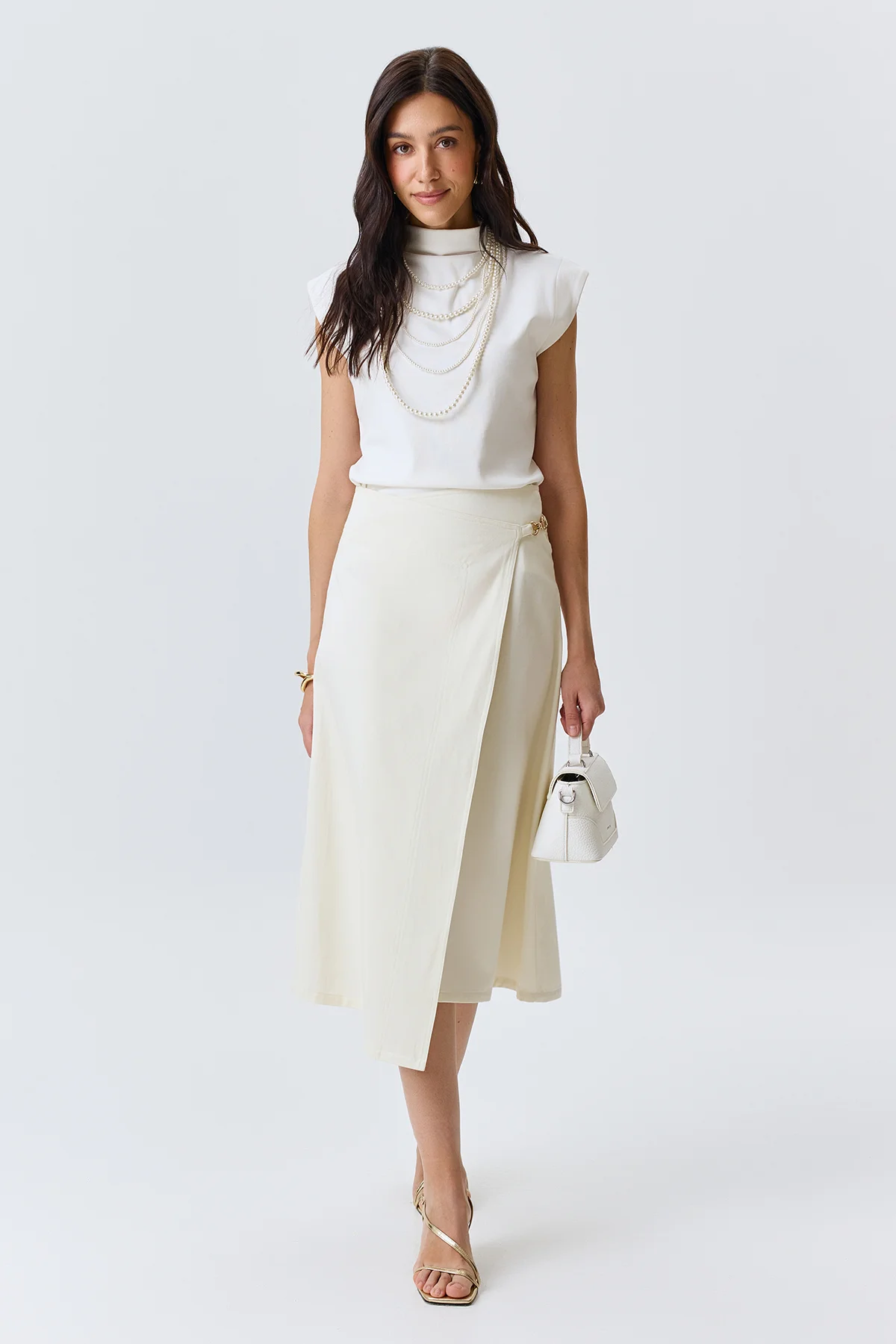 Асимметричная юбка на запах, 42