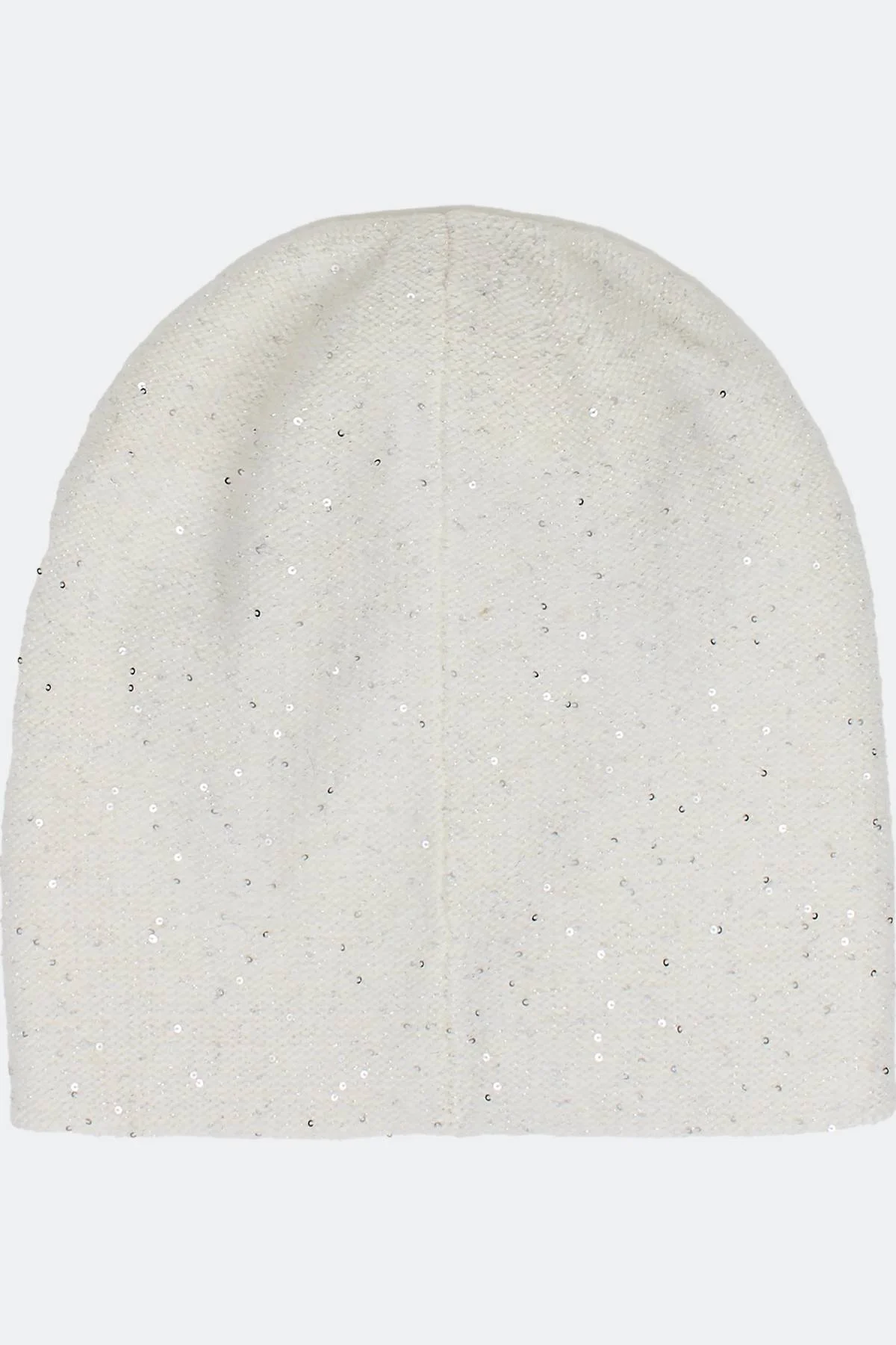 Светлая шапка с деликатными пайетками, One