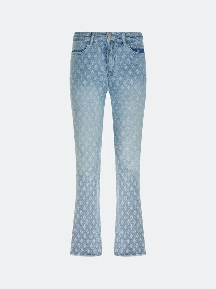 Джинсы Boot cut из жаккардового момента, 44