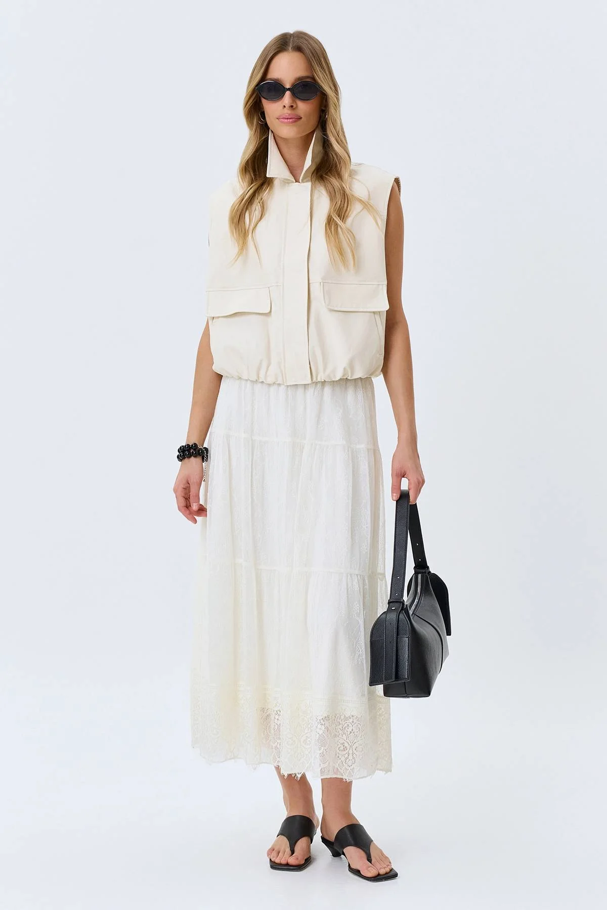 Юбка из тонкого кружева, 52