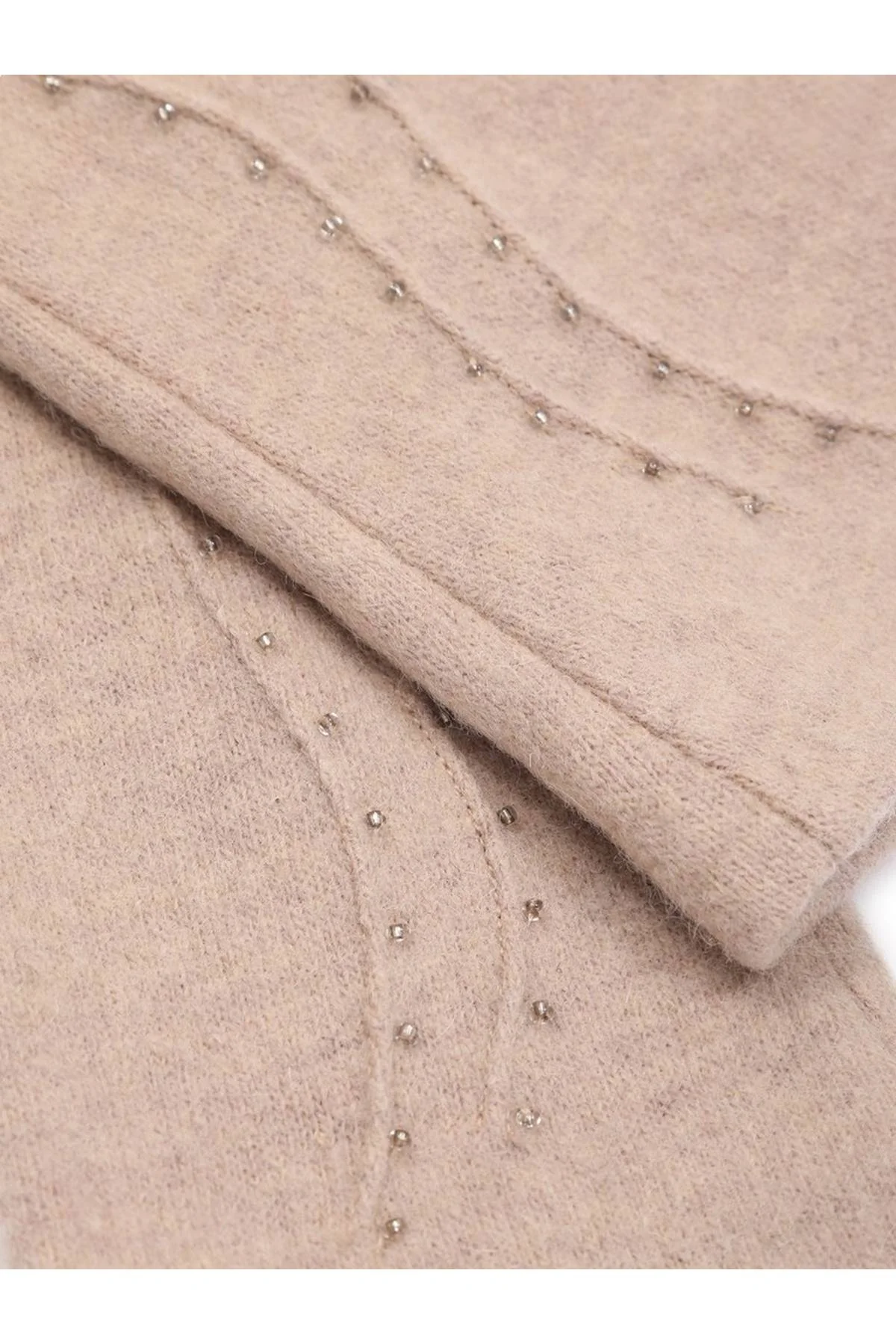 Перчатки бежевые, M