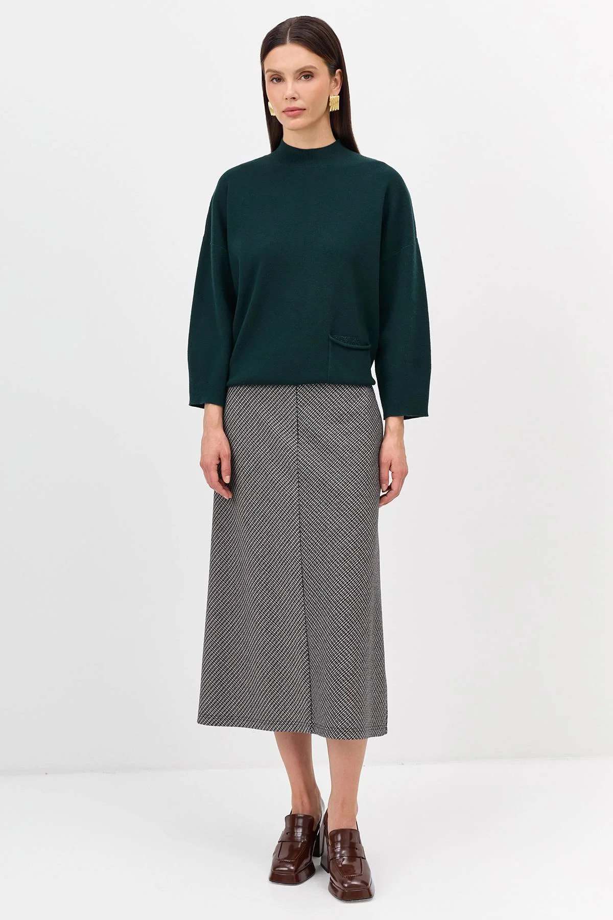 Лимитрированная серия джемпер с кашемиром и палантин, 42