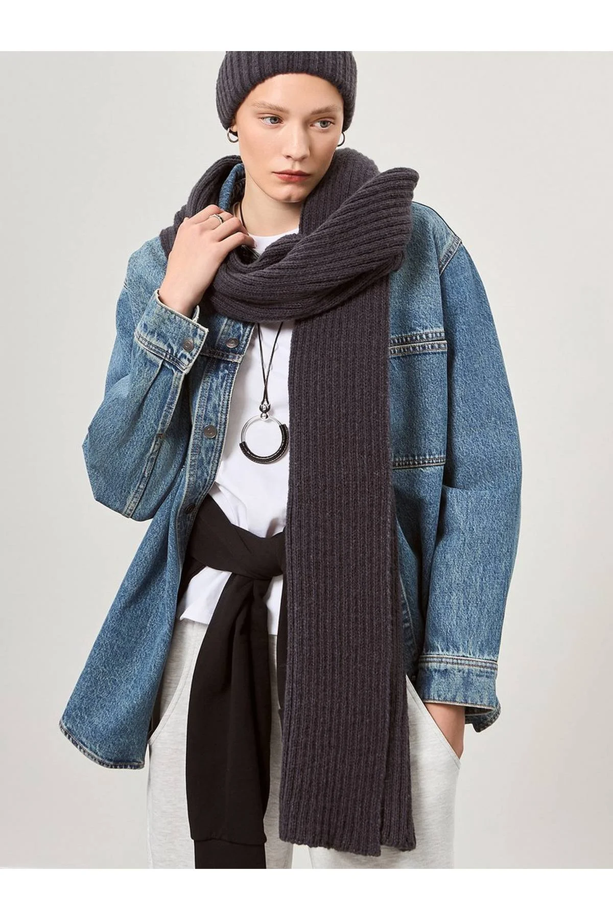 Шарф фуксия, One