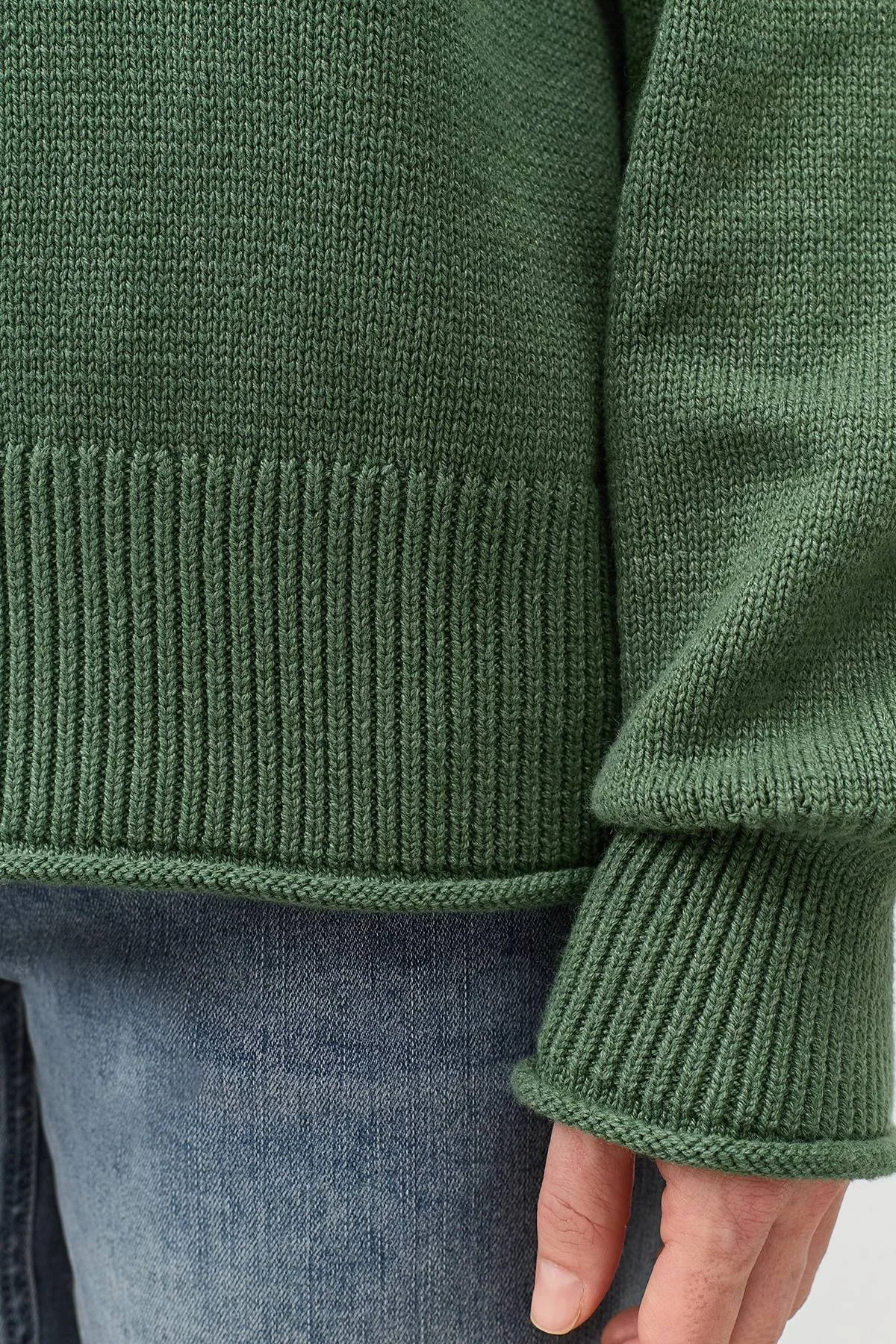 Вязаный джемпер из смесового хлопка, 48 Вязаный джемпер из смесового хлопка, 48