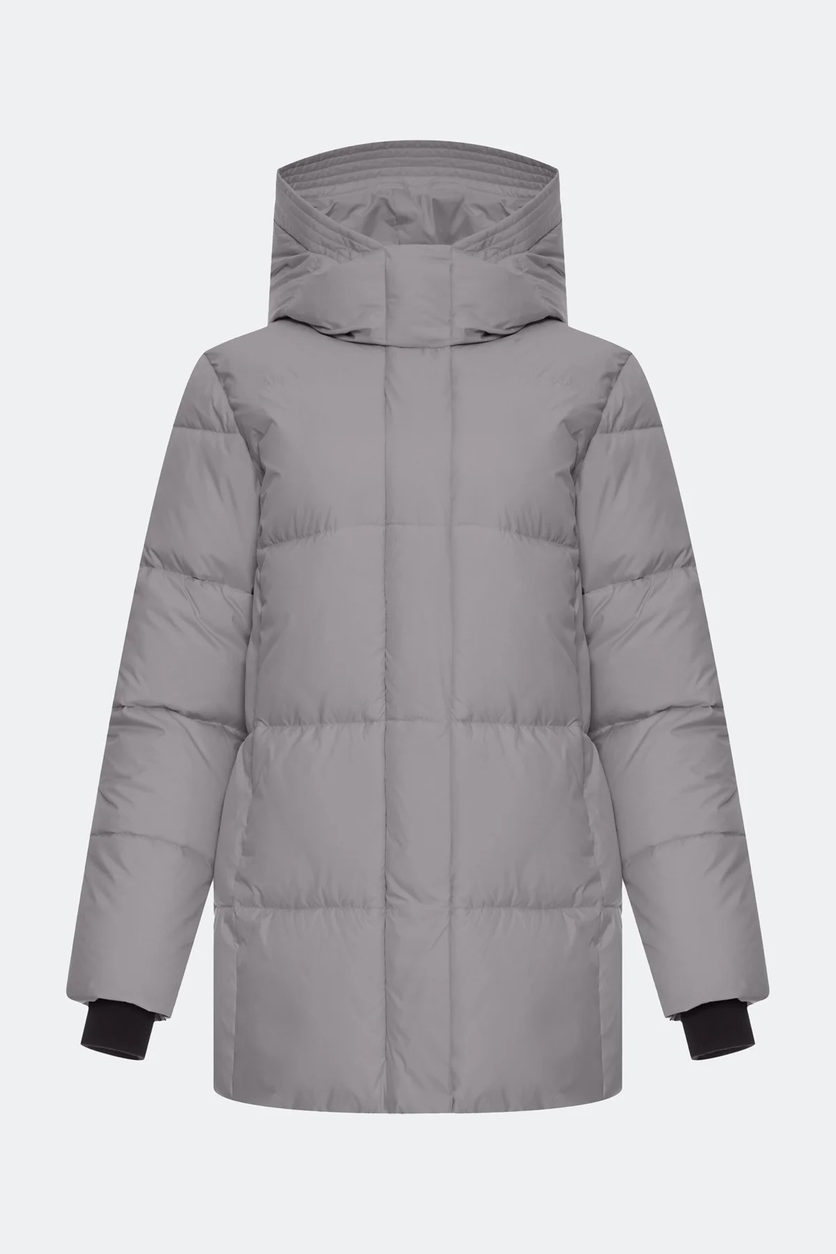 Удлиненная куртка с трикотажными манжетами, 52