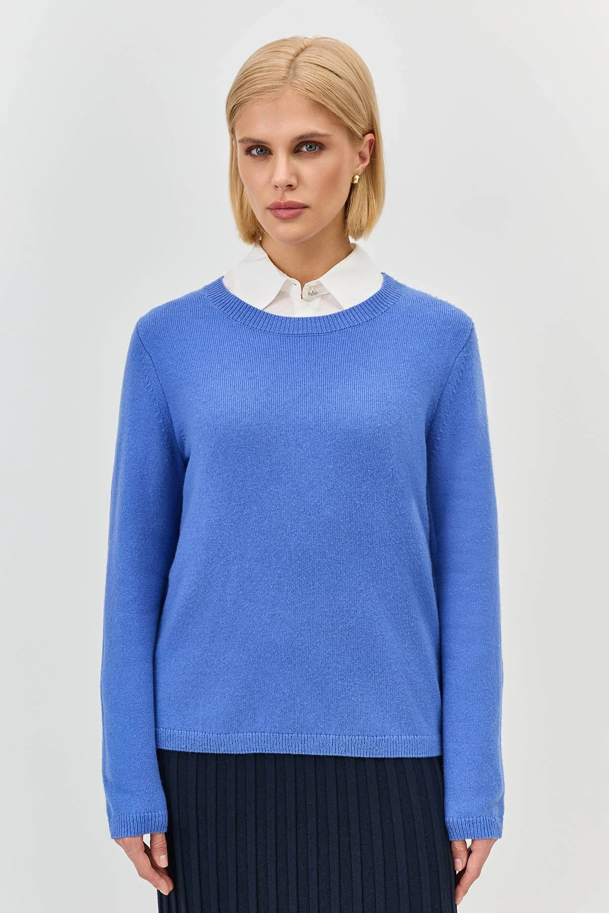 Лимитированная серия яркий джемпер с шерстью и палантином, 46