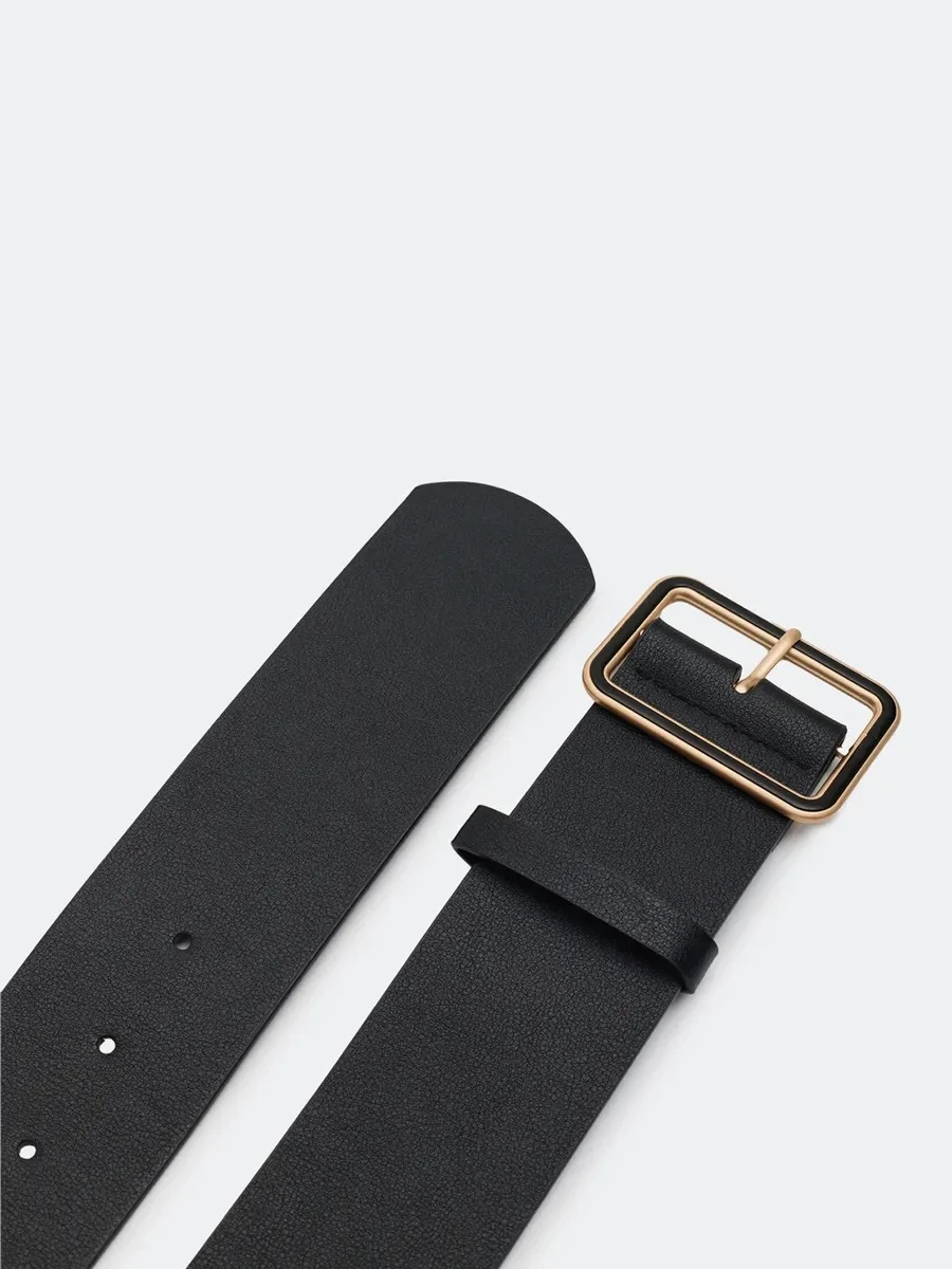 Классический ремень с металлической пряжкой, S