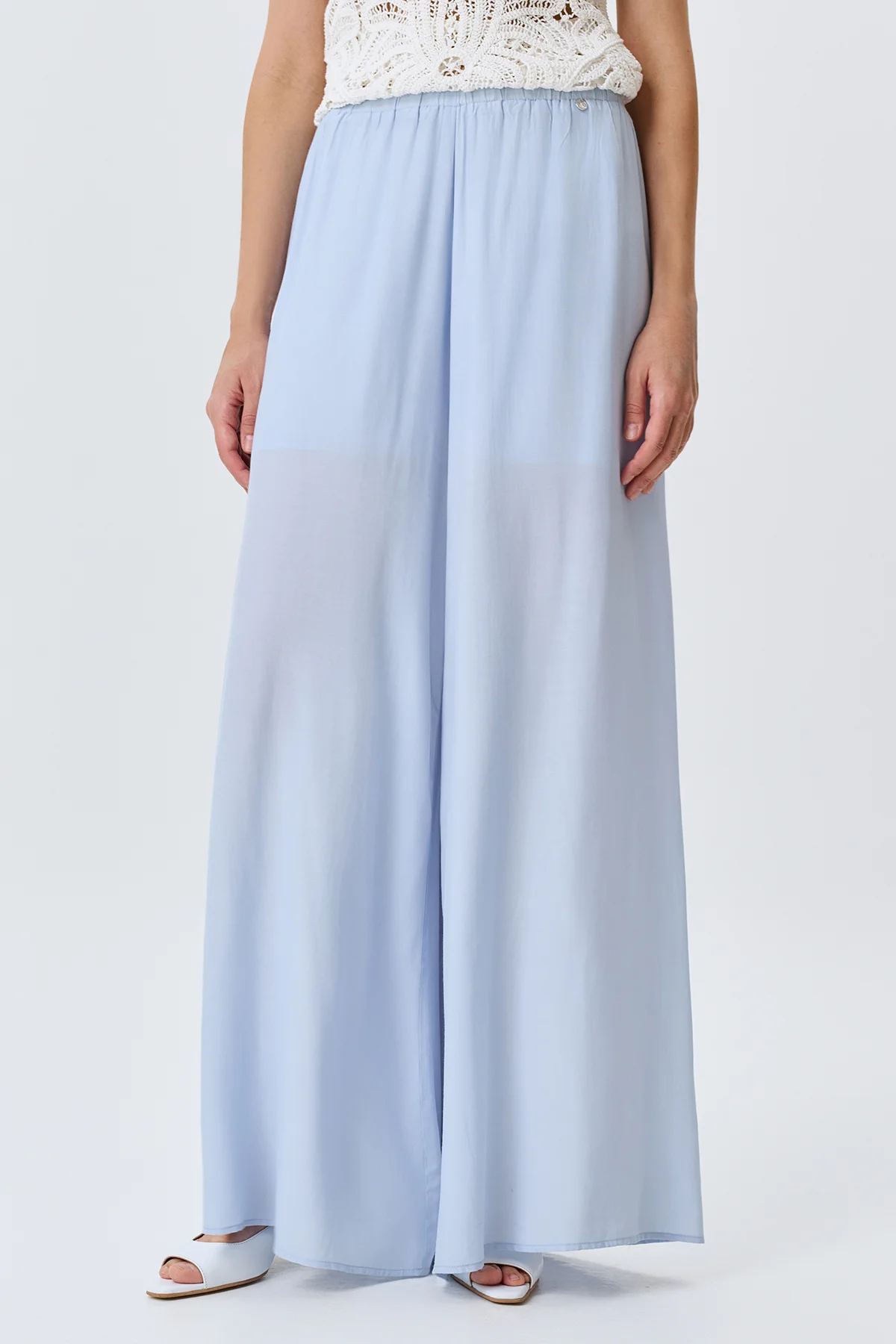 Широкие брюки палаццо, 50