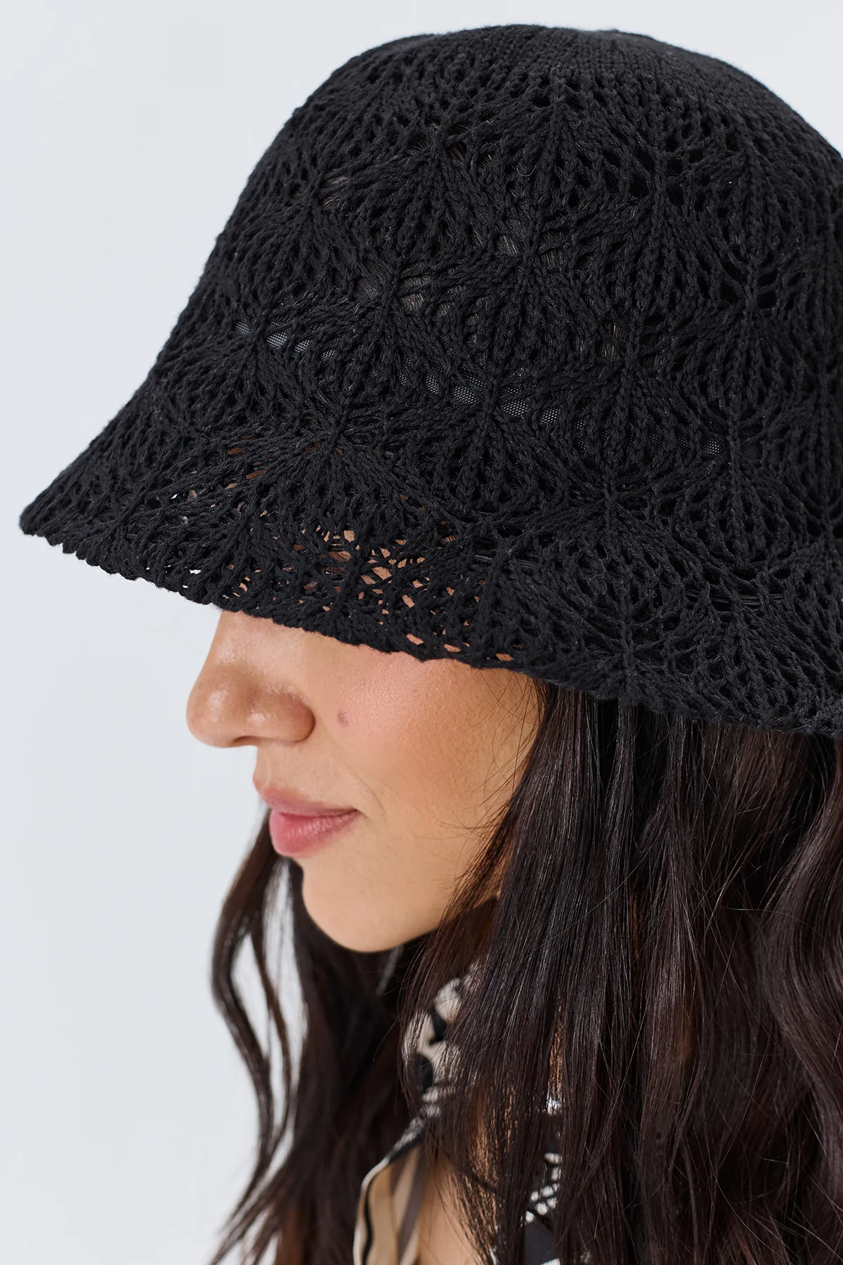 Хлопковая ажурная панама, One