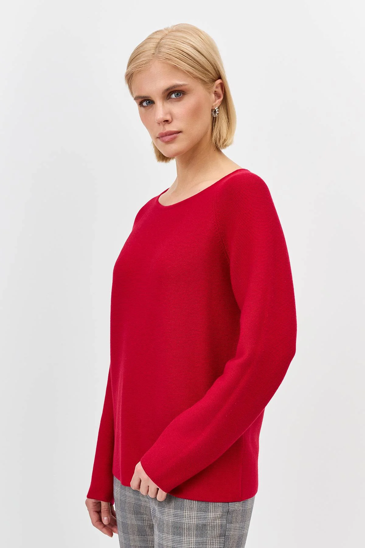 Лимитированная серия яркий джемпер с вырезом лодочка с палантином, 44