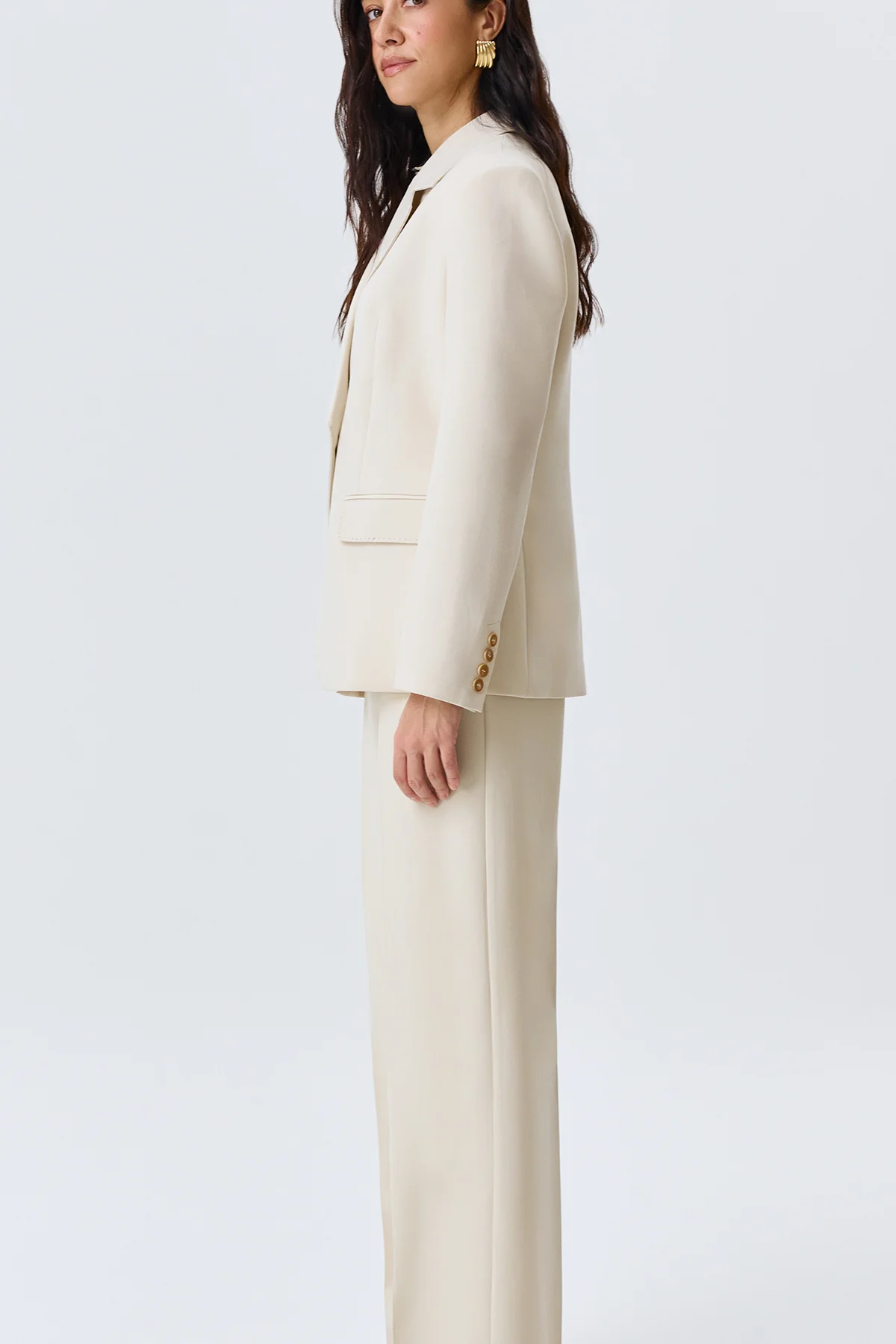 Асимметричный однобортный жакет, 52