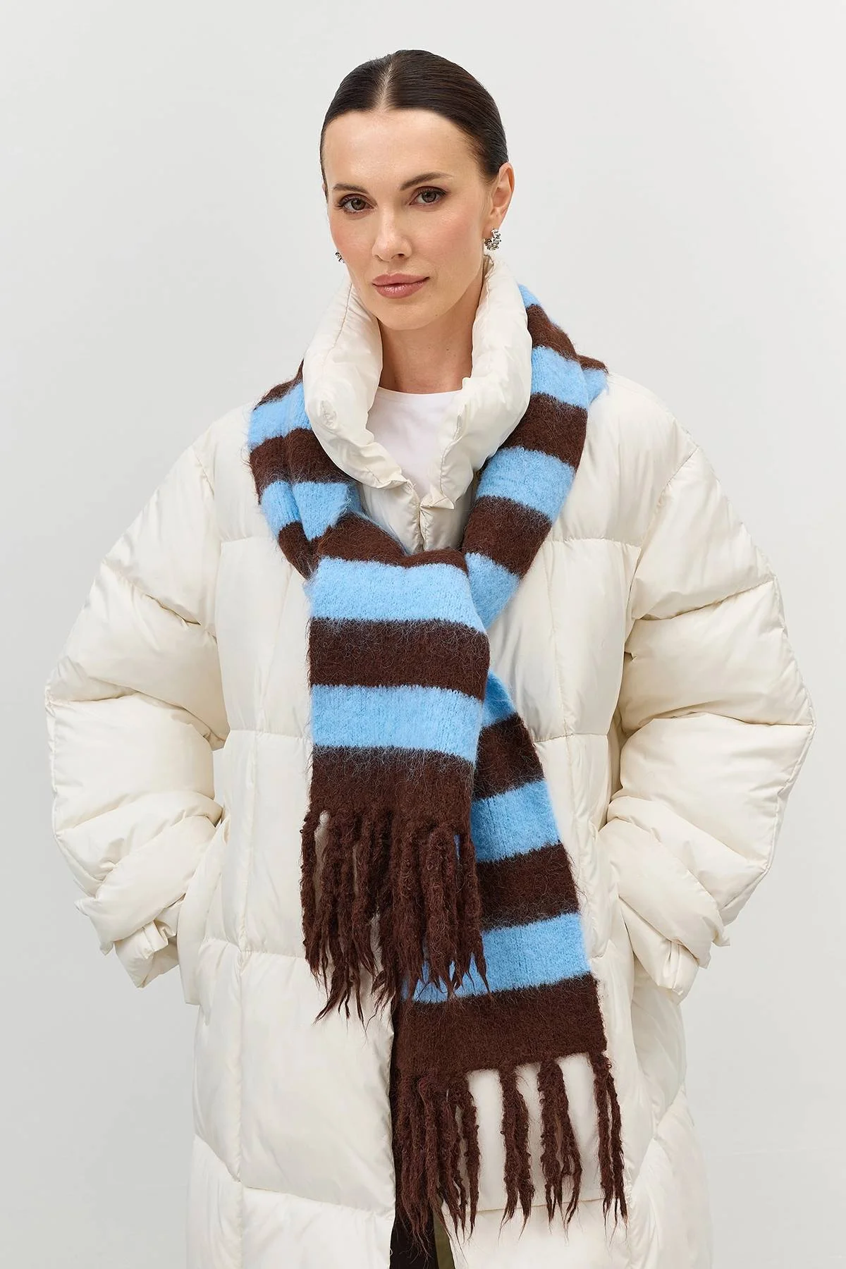 Шарф теплый зимний большой, One