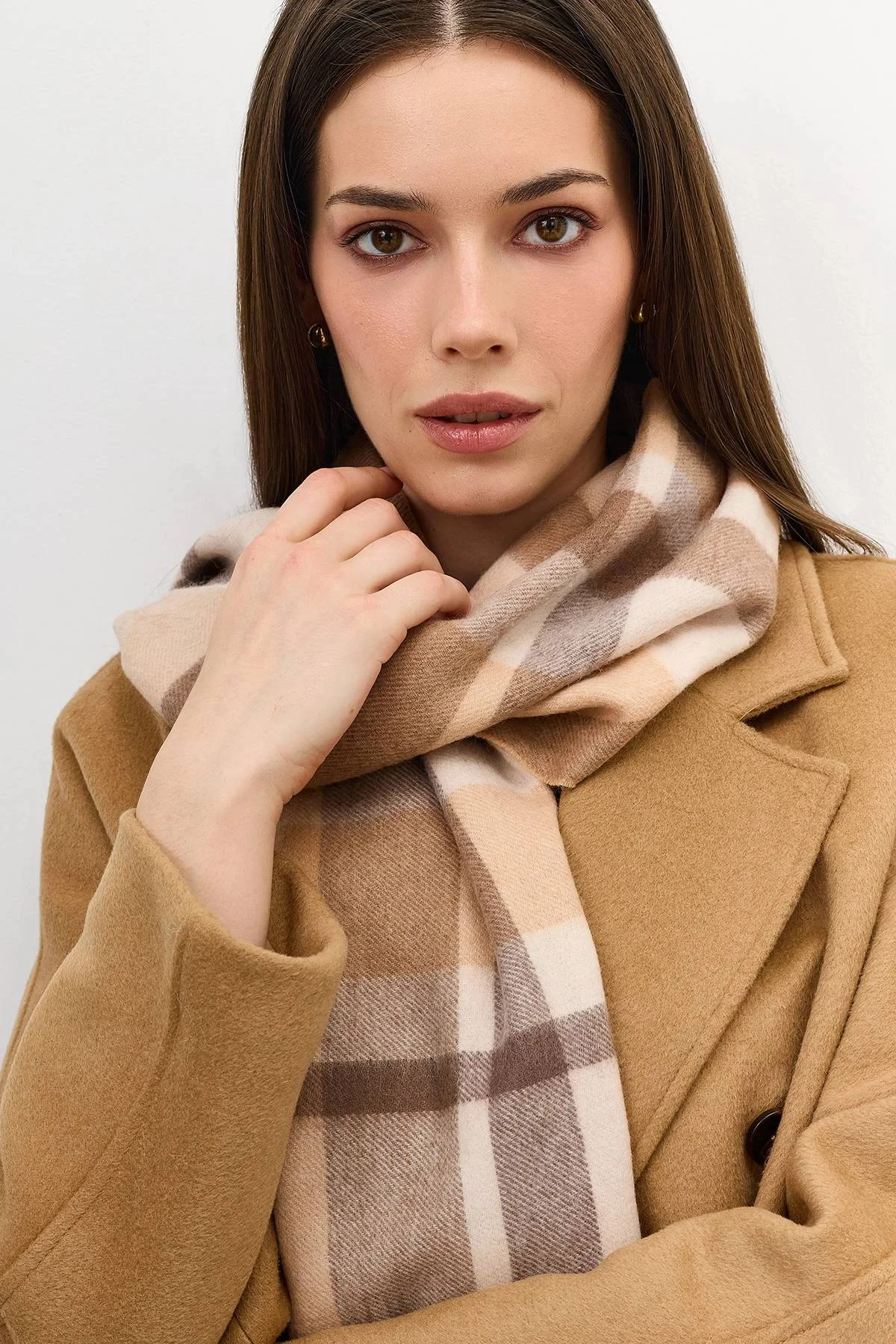 Шерстяной шарф в клетку, One