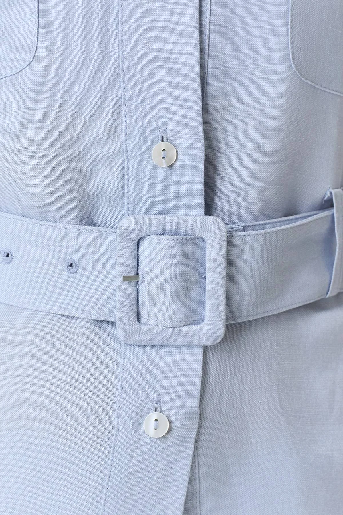 Удлиненный льняной жилет, 36