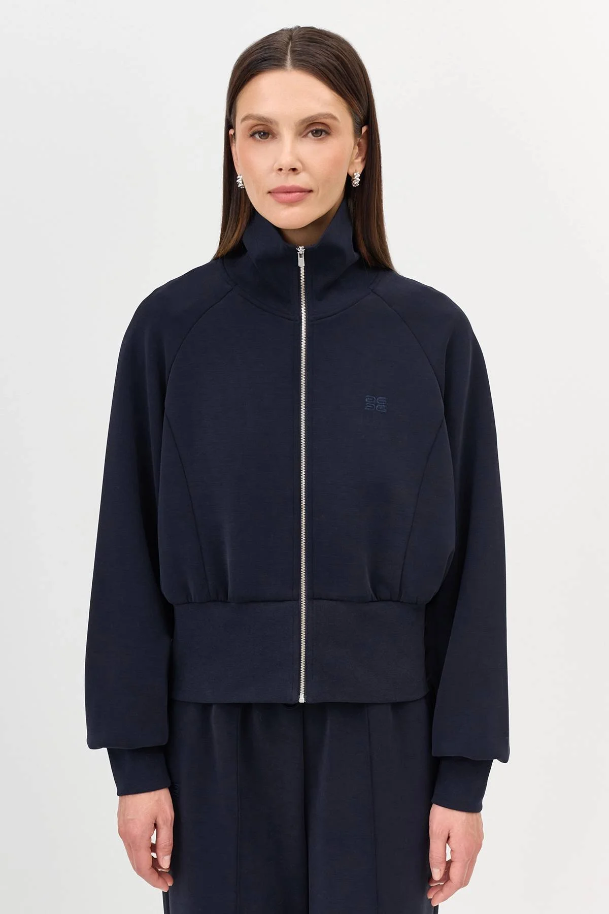 Лимитрированная серия укороченный бомбер с высоким воротником и ремень, 36