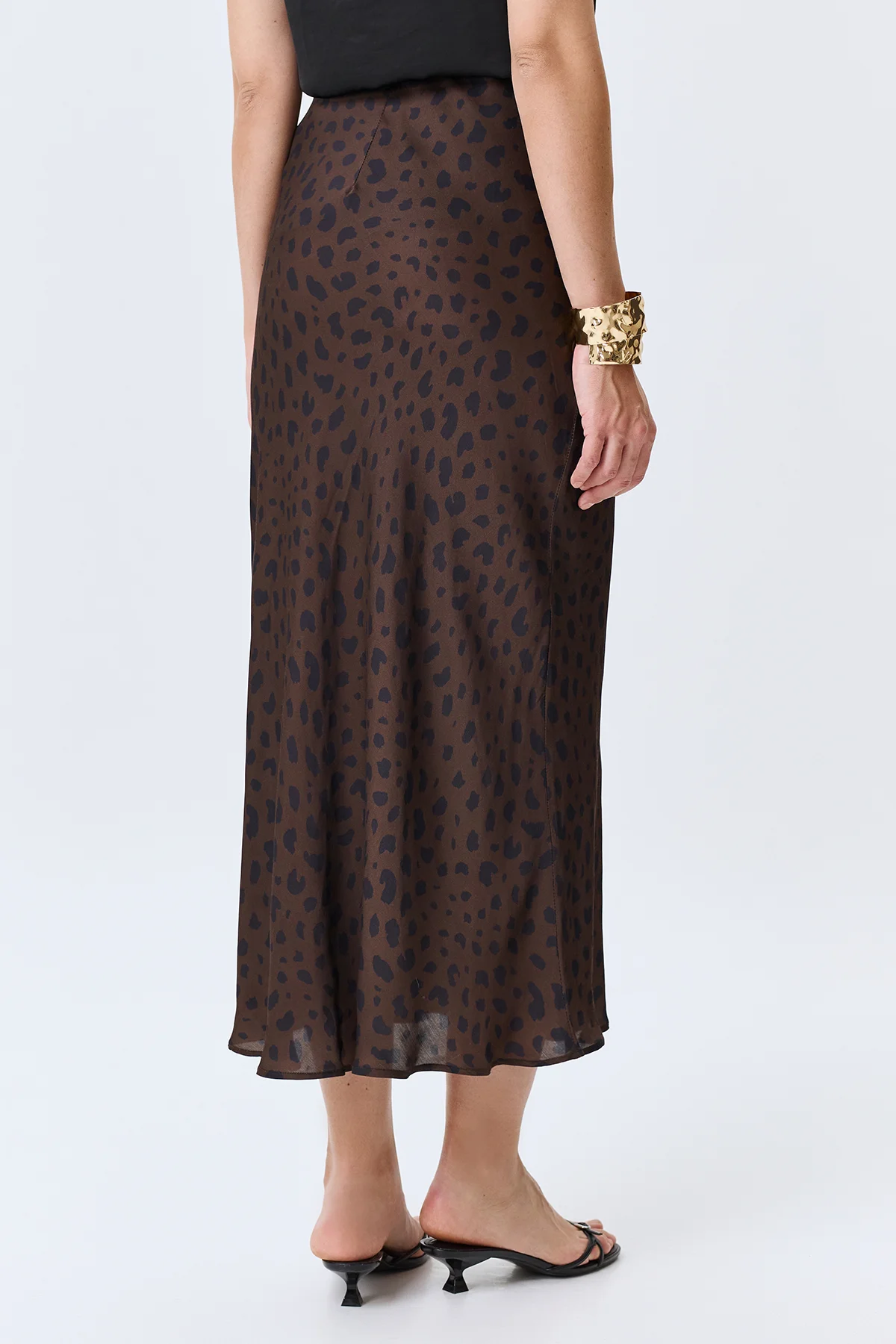 Юбка макси с анималистичным принтом, 50