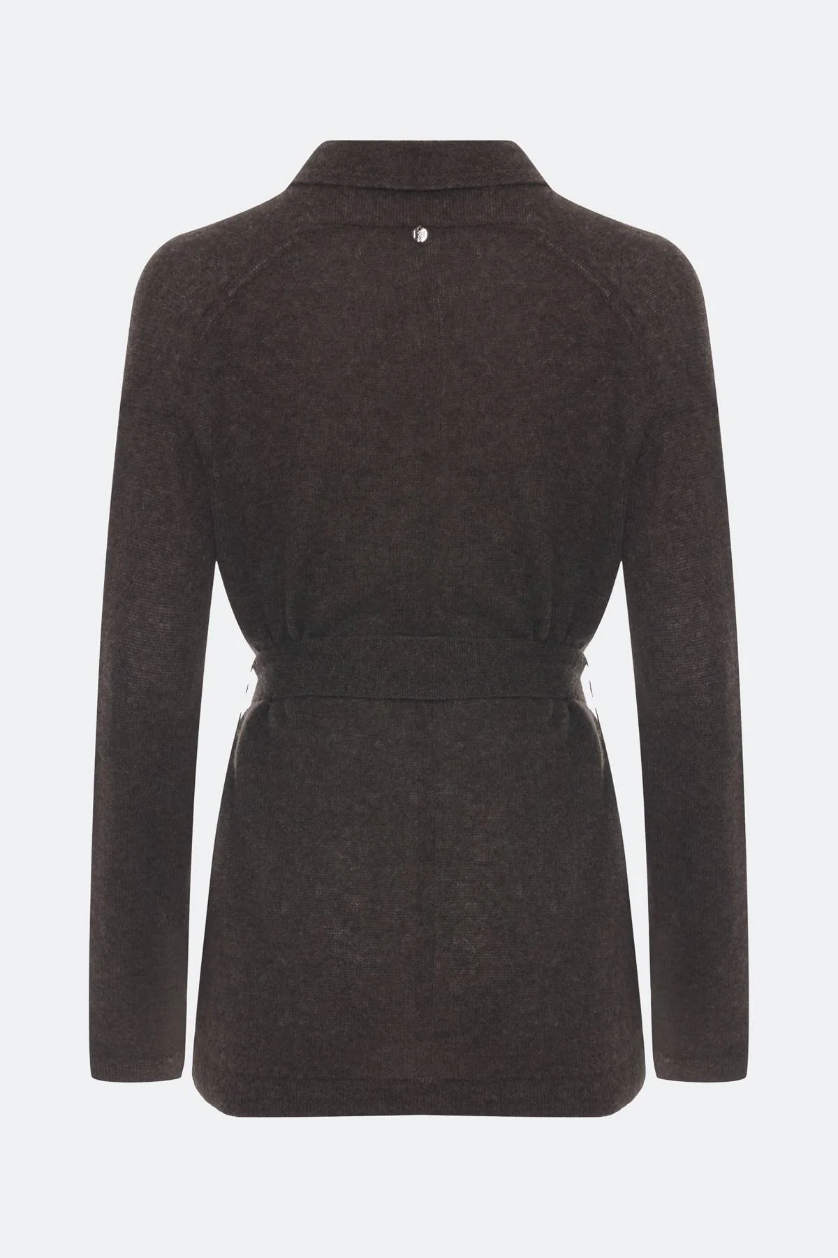 Коричневый вязаный кардиган из 100% кашемира, 40